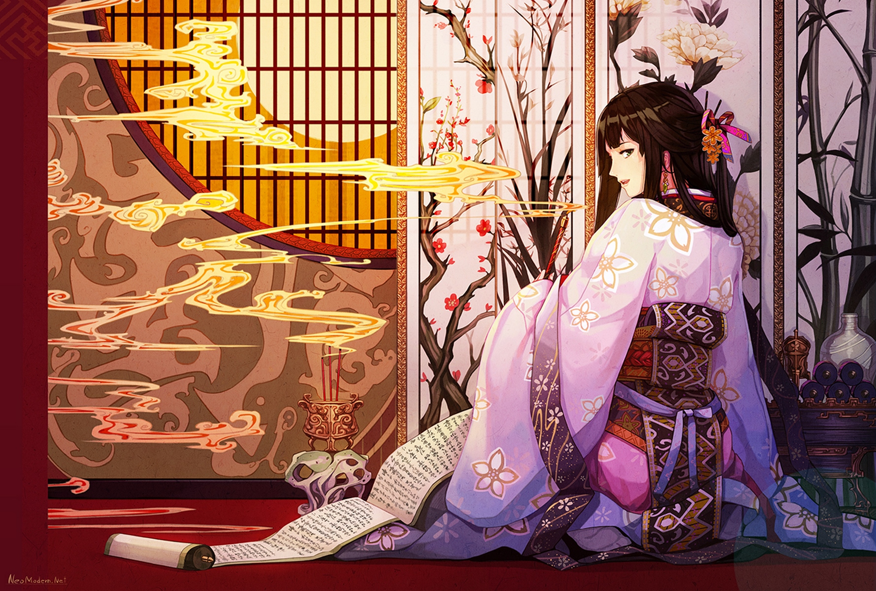 Anime Kimono Girl Wallpapers