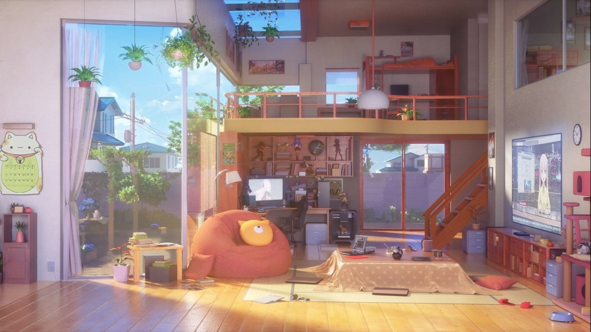 Anime Living Room Wallpapers