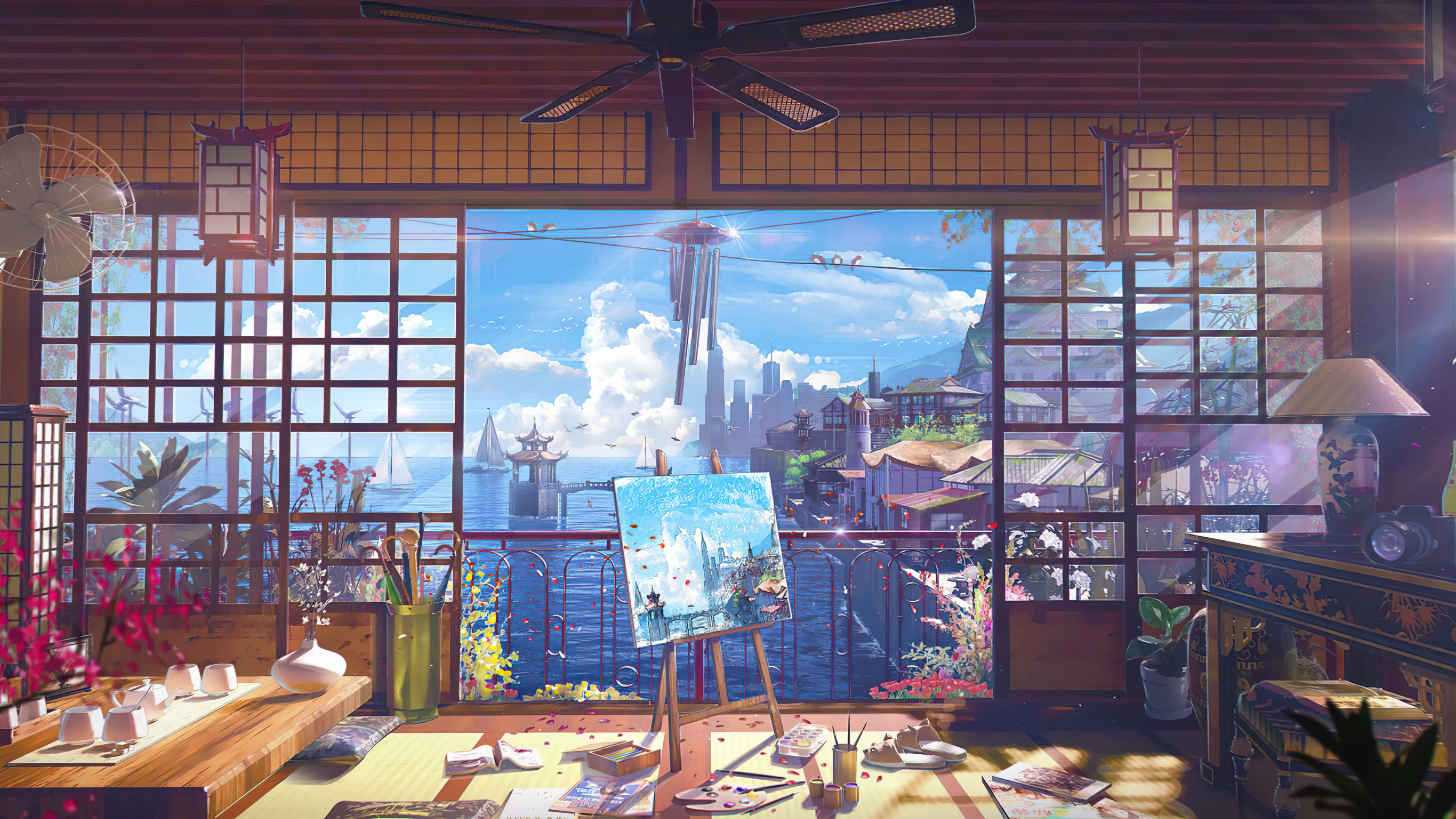 Anime Living Room Wallpapers