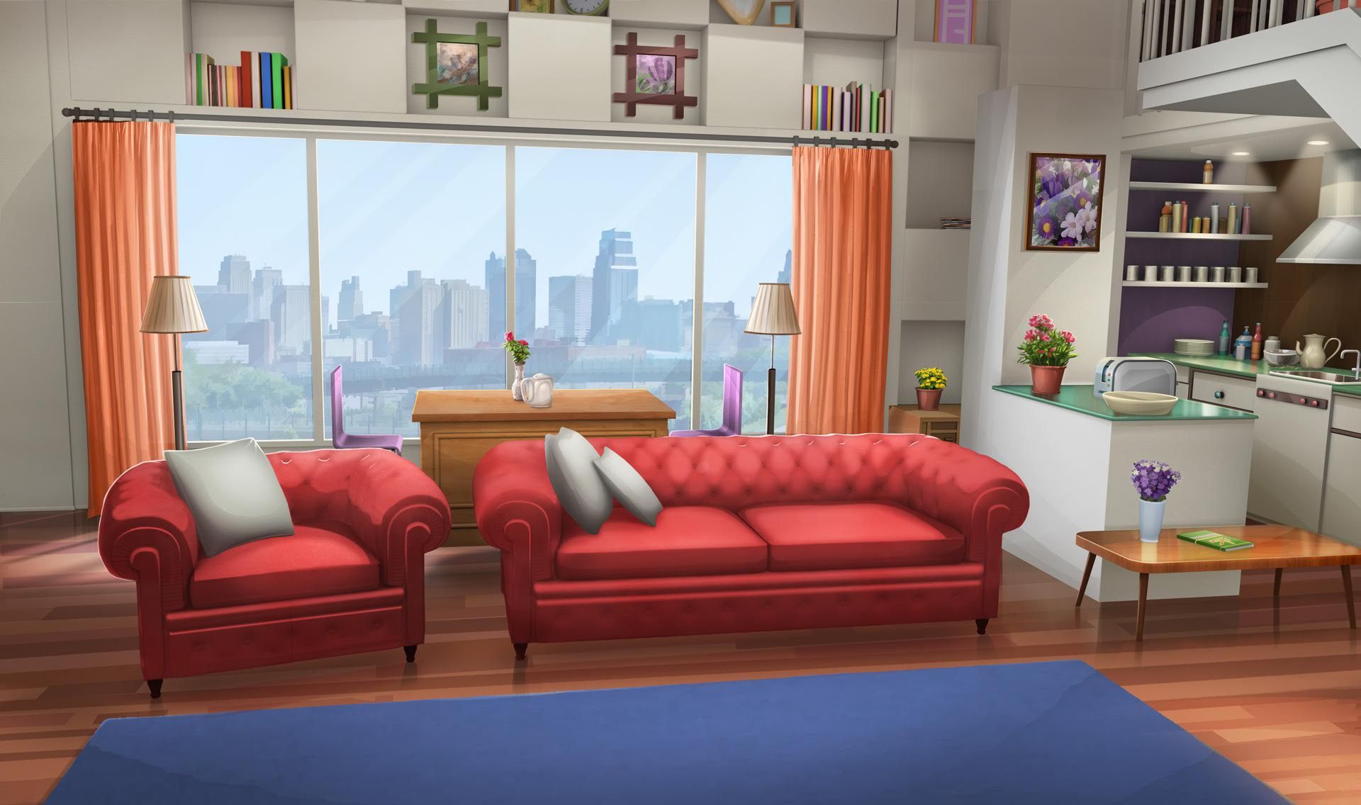 Anime Living Room Wallpapers