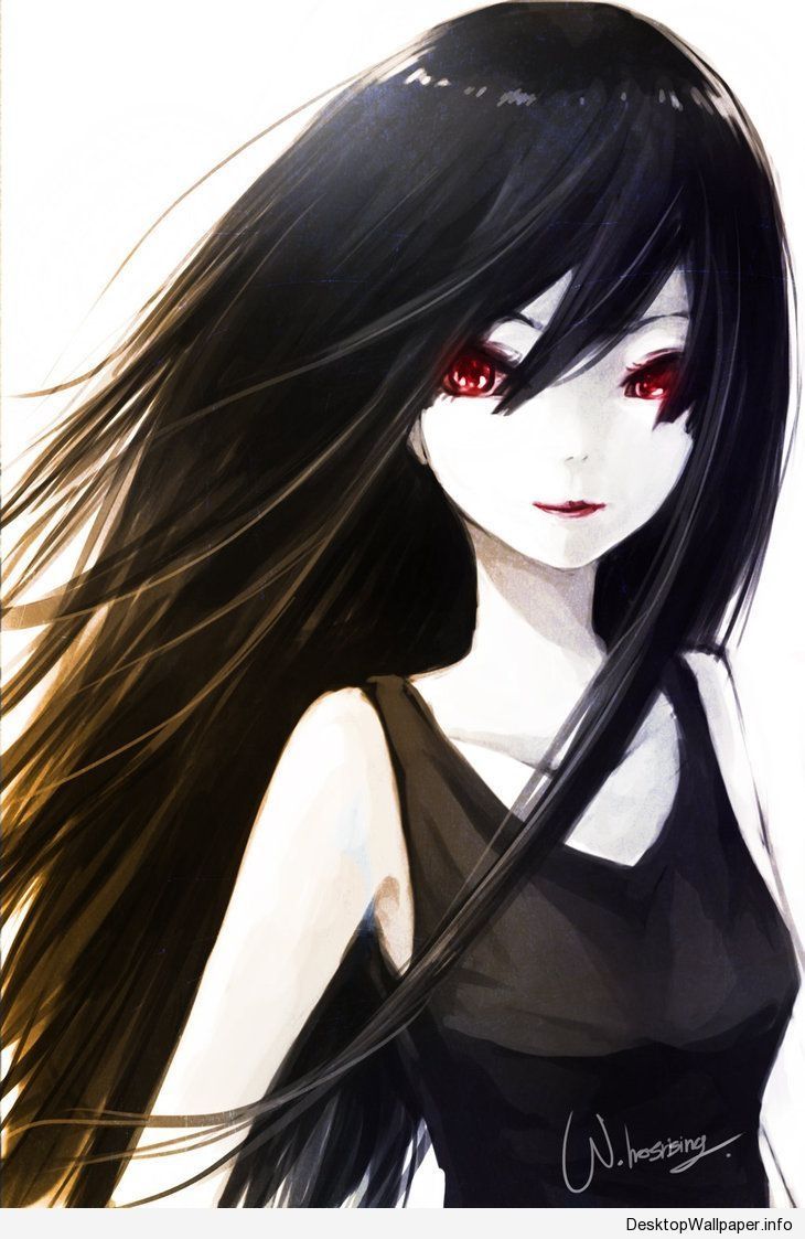 Anime Manga Girl Black Hair Wallpapers