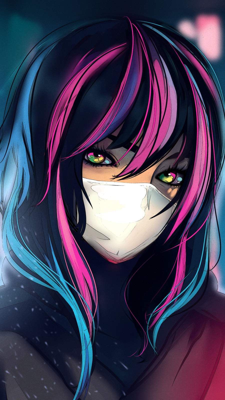 Anime Mask Girl Wallpapers