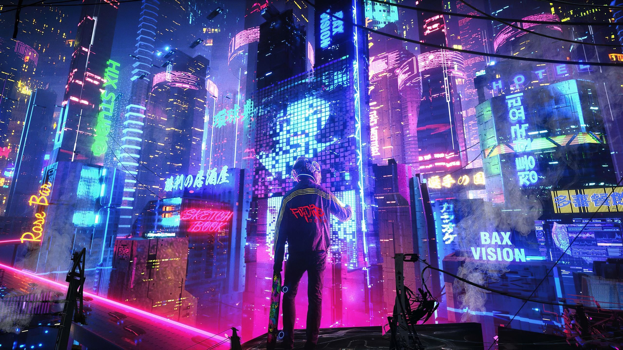 Anime Neon City Wallpapers