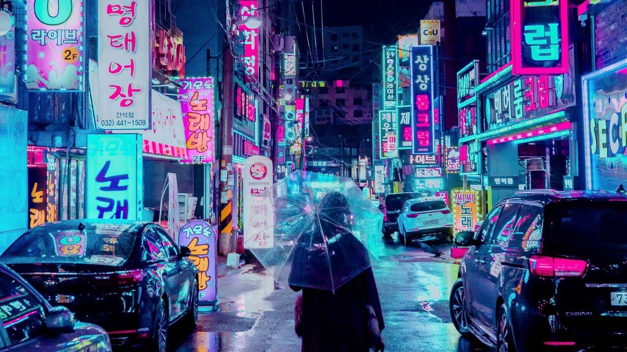 Anime Neon City Wallpapers