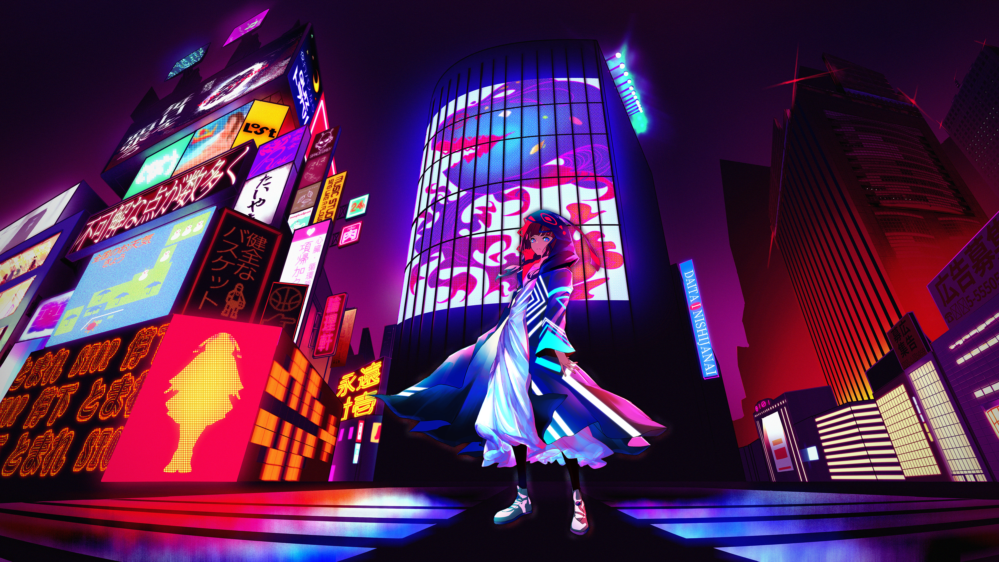 Anime Neon City Wallpapers