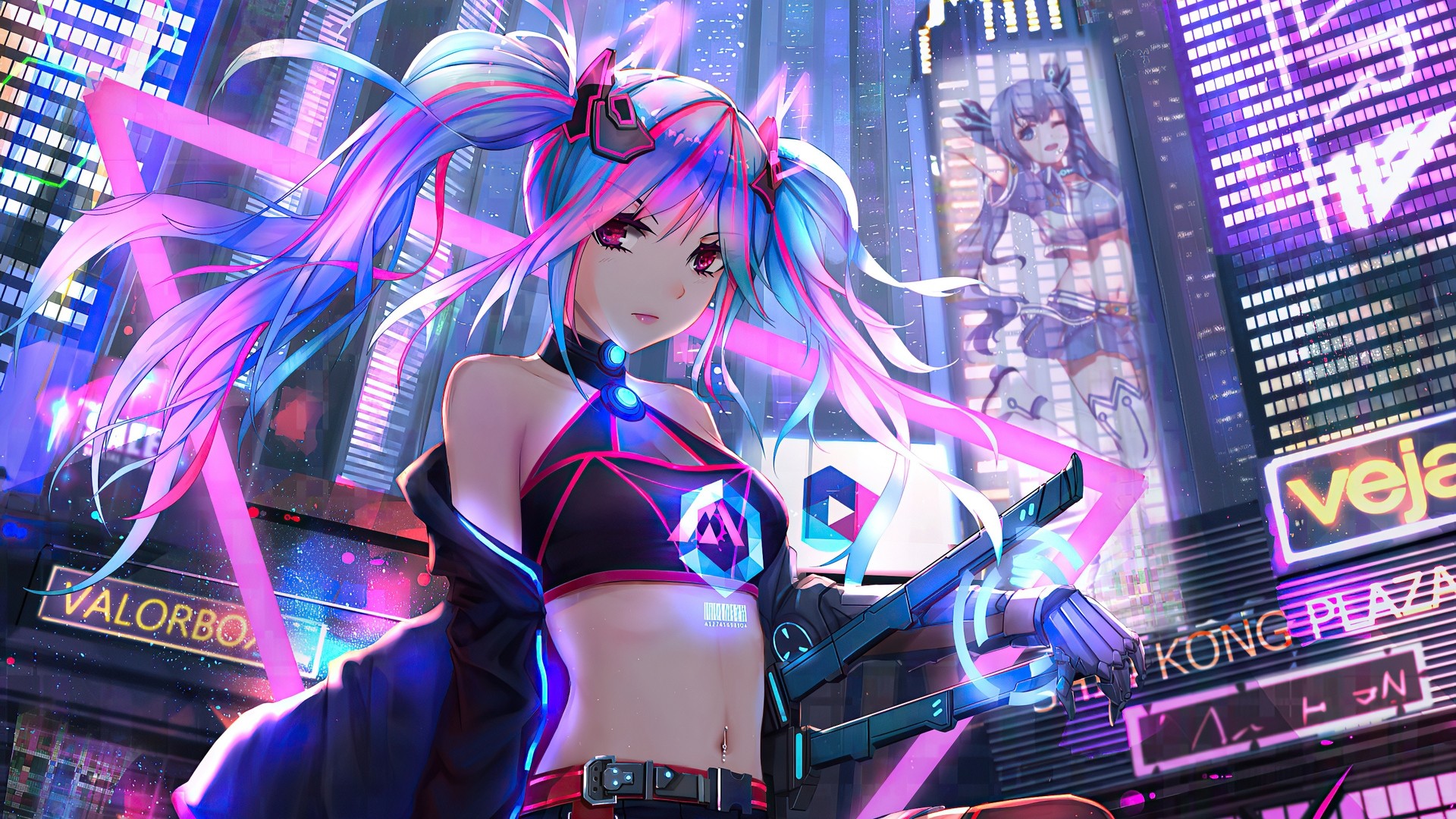 Anime Neon City Wallpapers