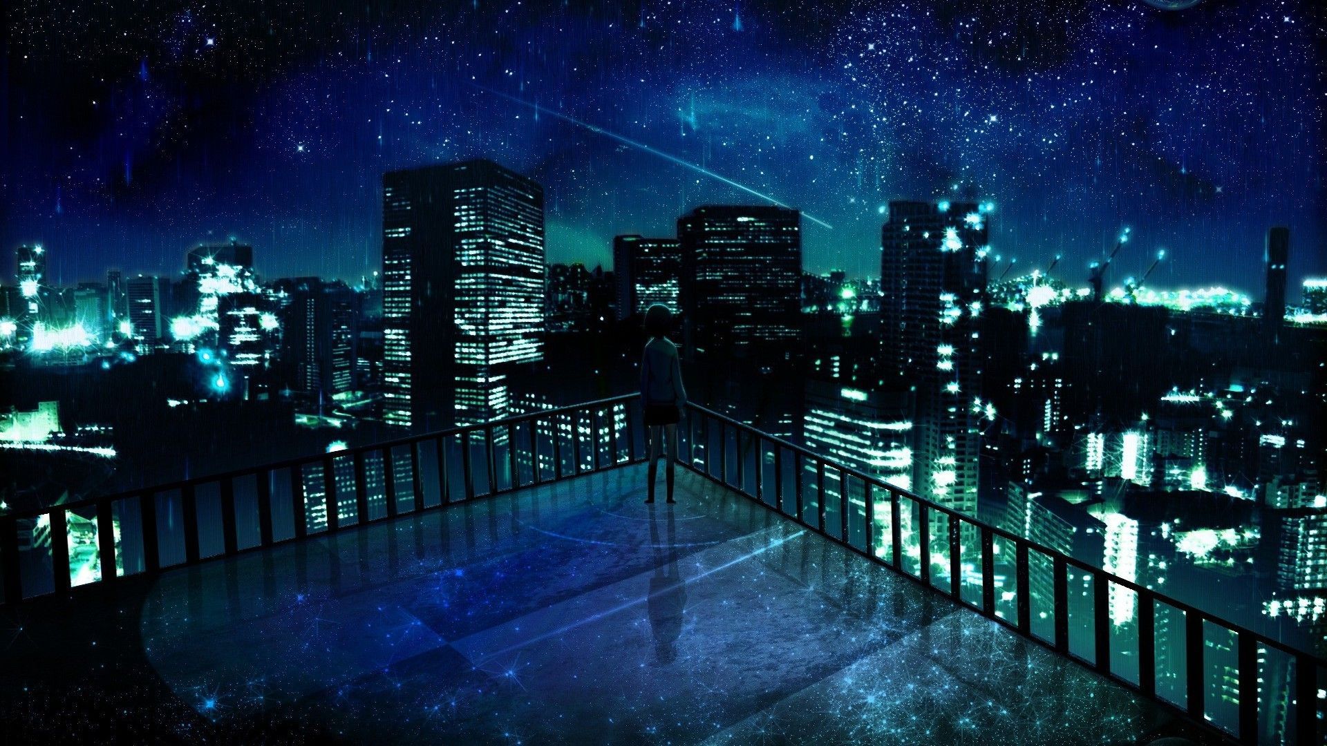 Anime Night City Hd Wallpapers