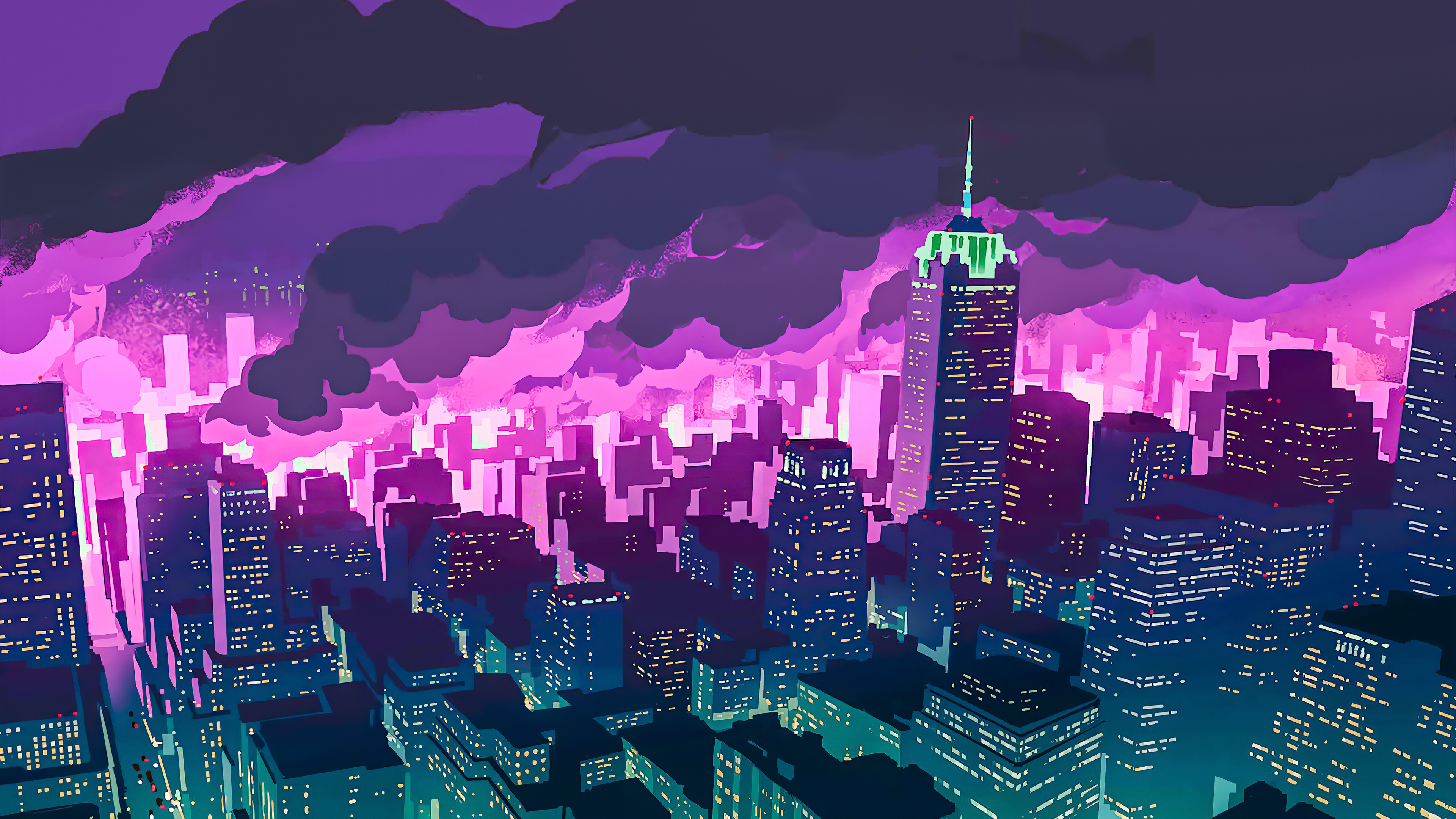 Anime Night City Wallpapers