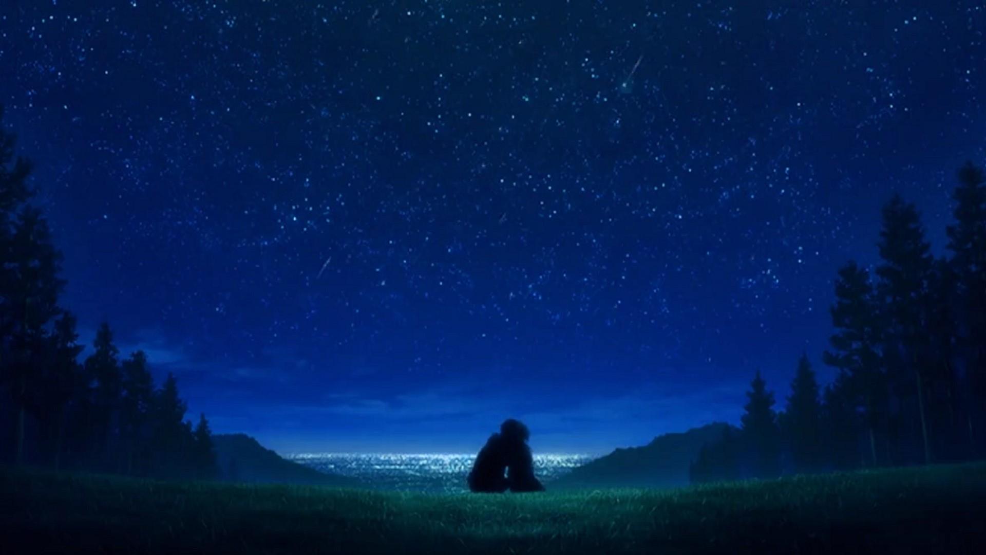Anime Night Scenery Wallpapers