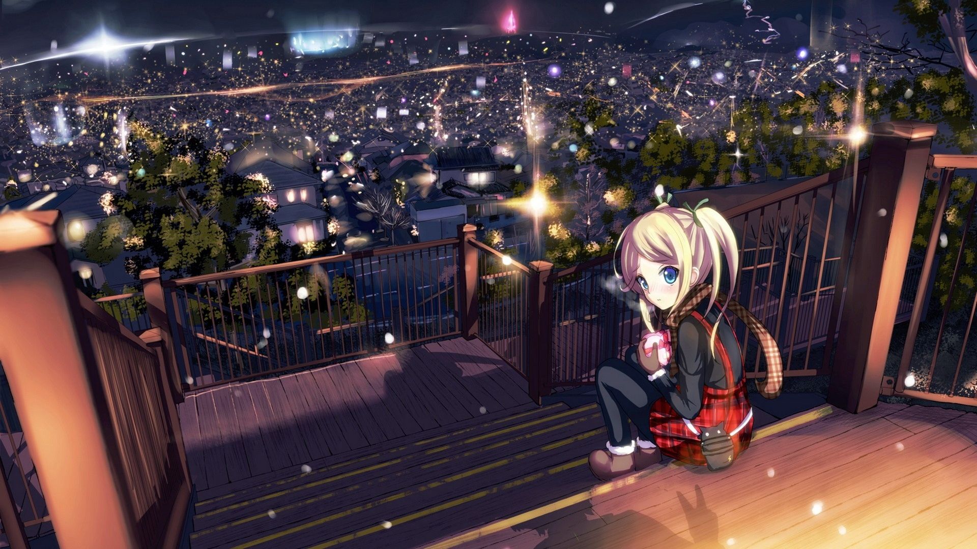 Anime Night Scenery Wallpapers