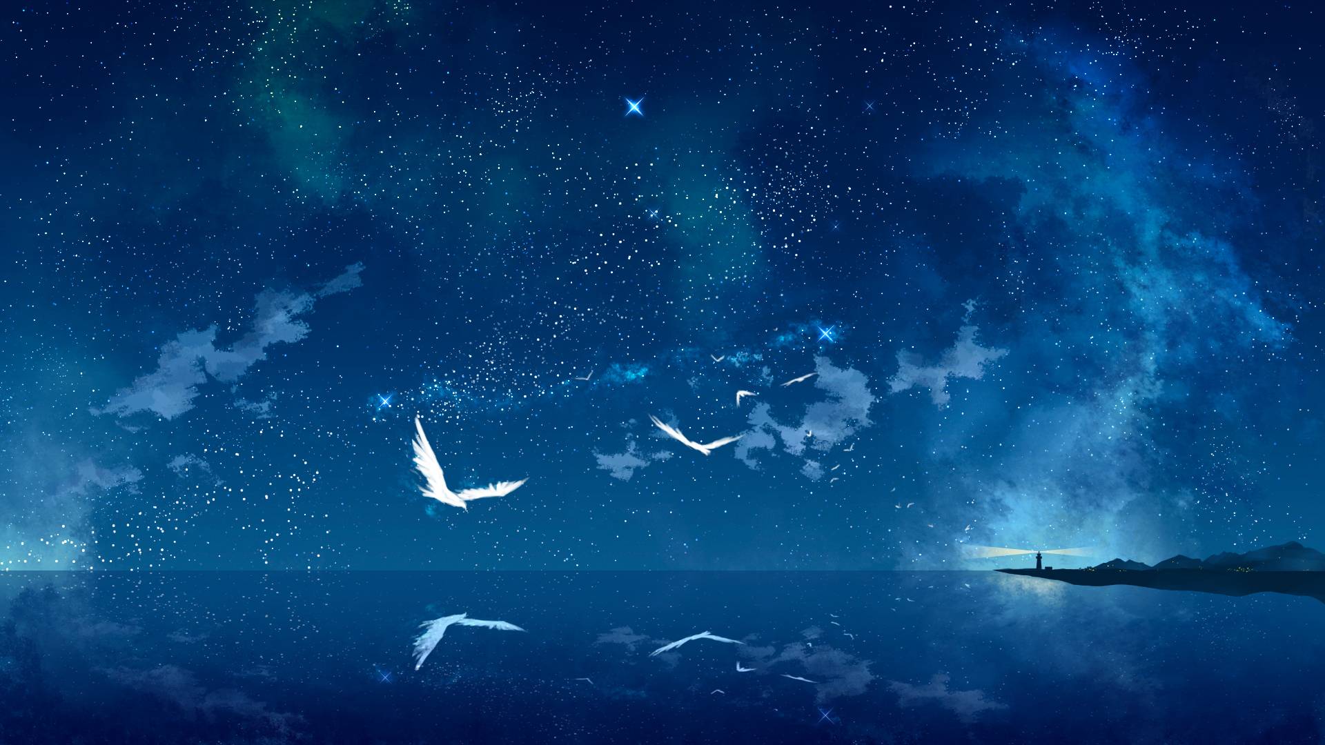 Anime Night Sky Wallpapers