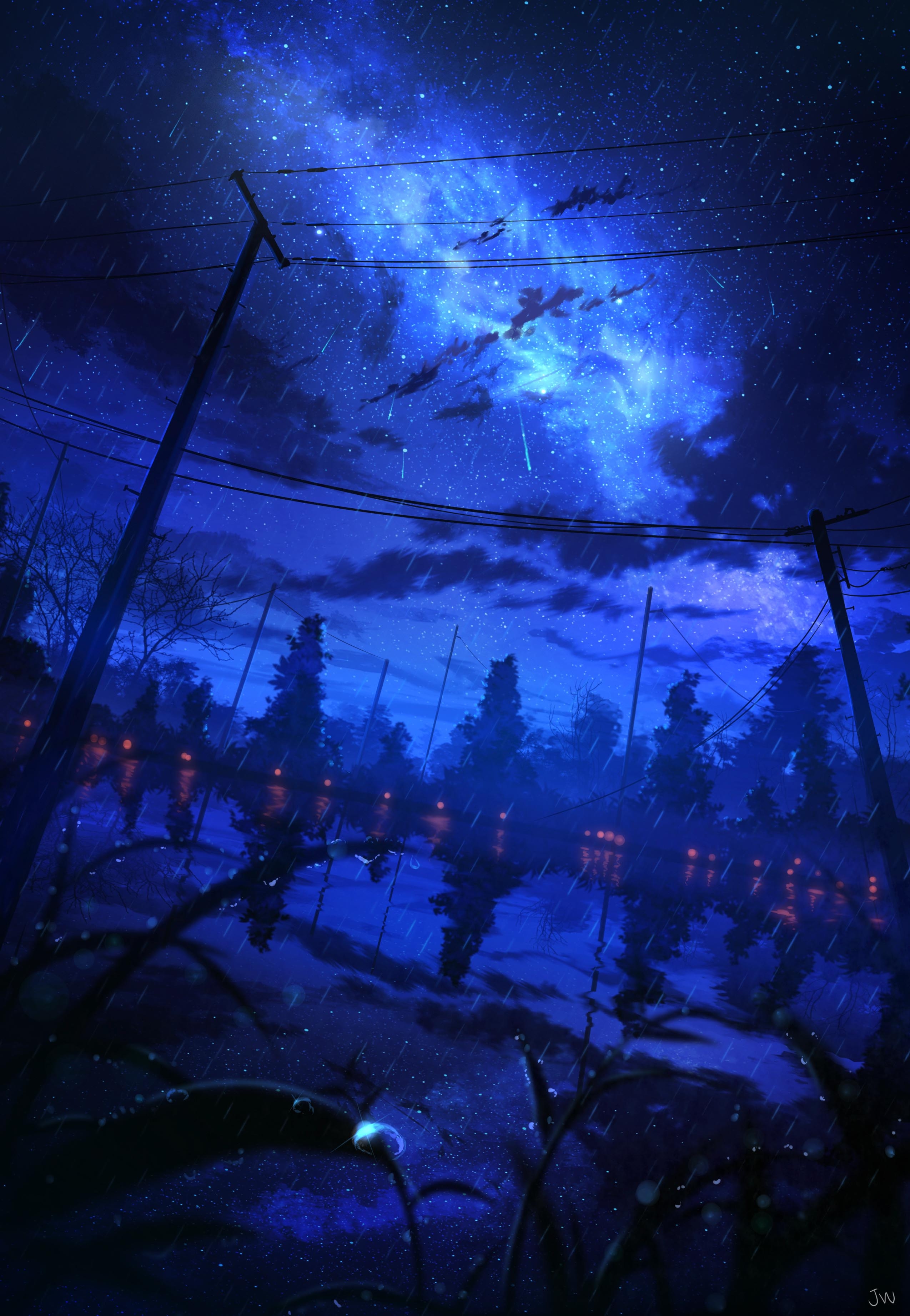 Anime Night Sky Wallpapers