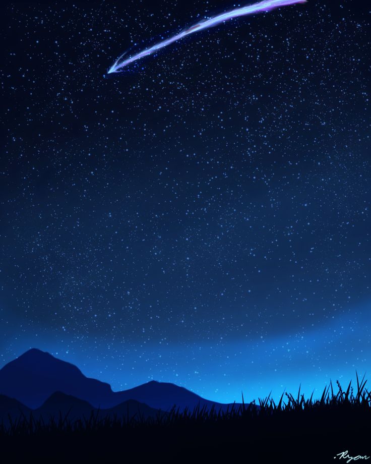 Anime Night Time Sky Wallpapers