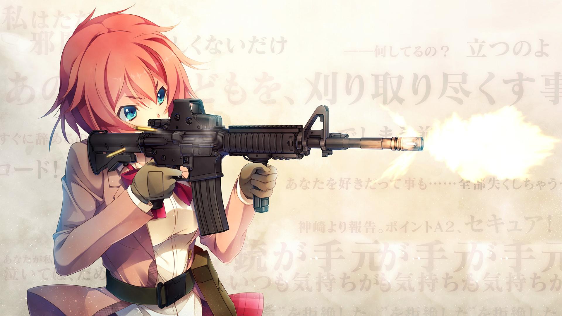 Anime Pistol Pointed Wallpapers