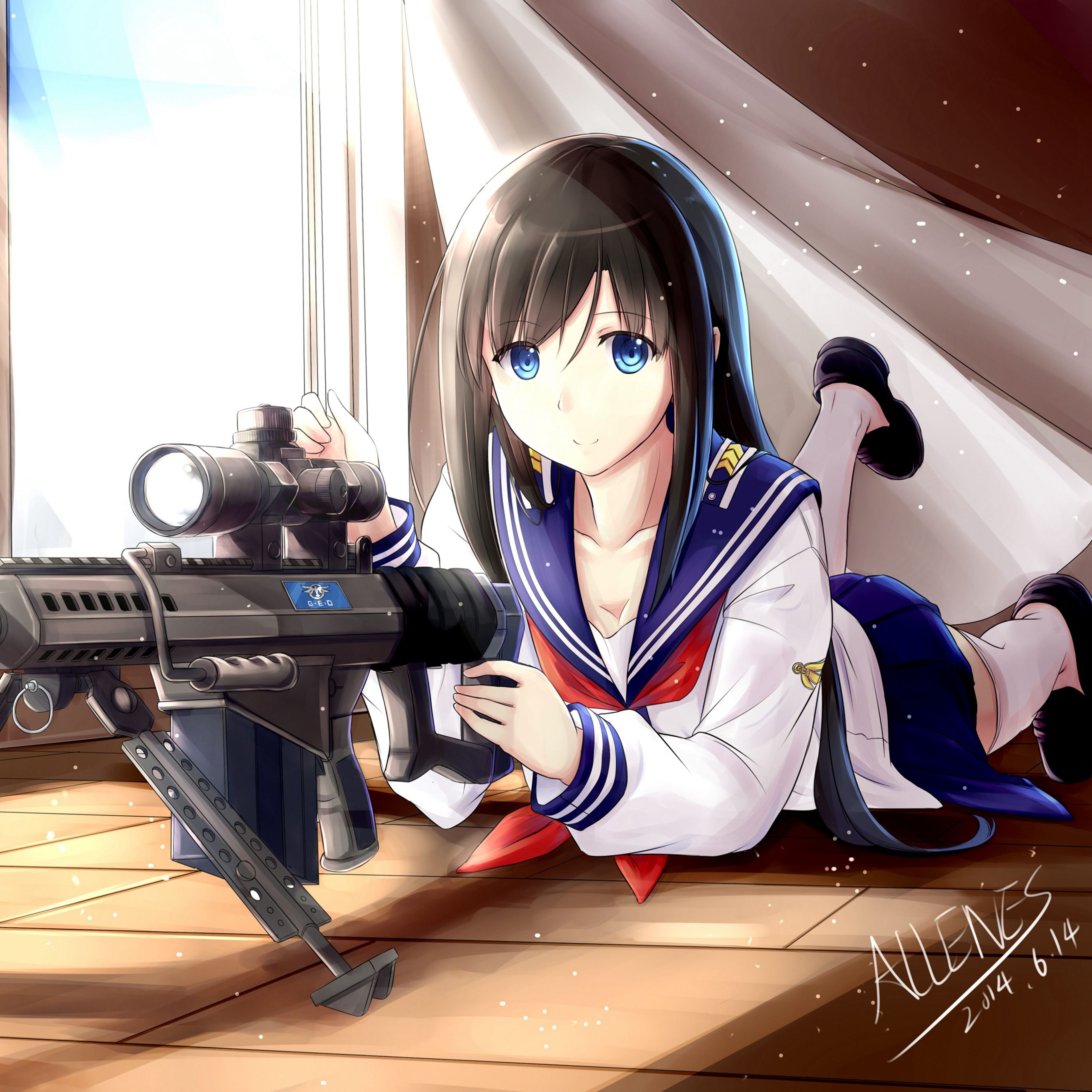 Anime Pistol Pointed Wallpapers