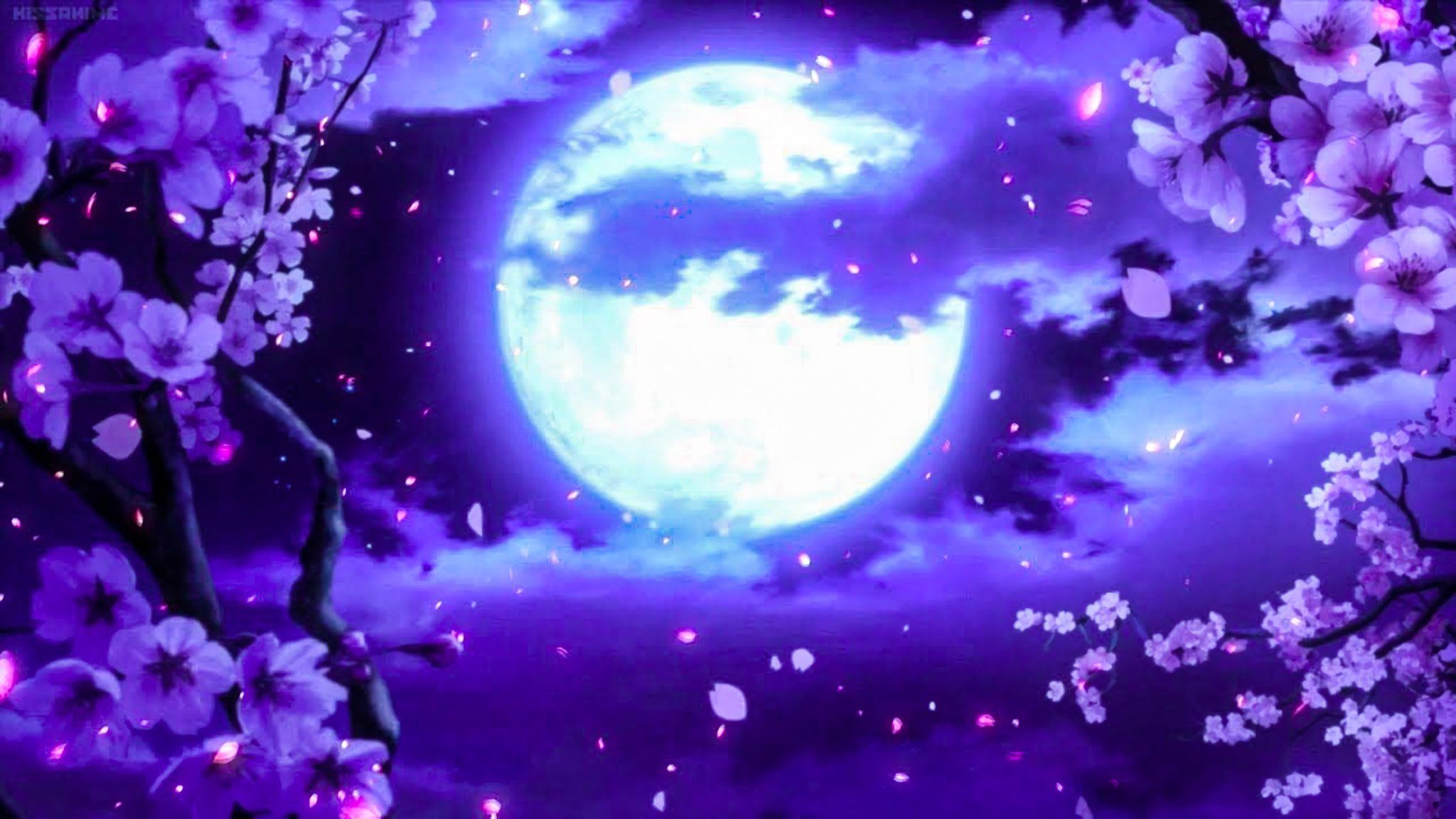 Anime Purple Background