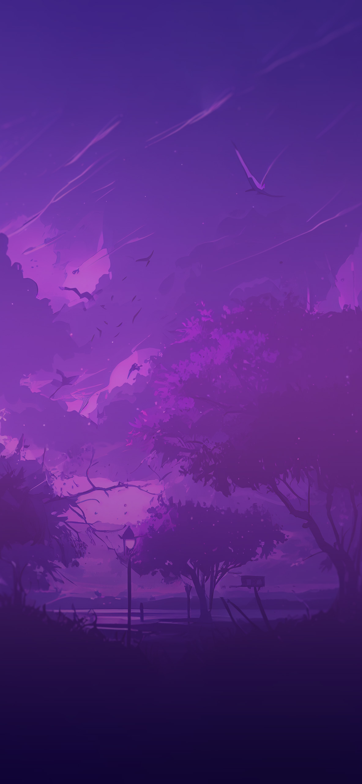 Anime Purple Background