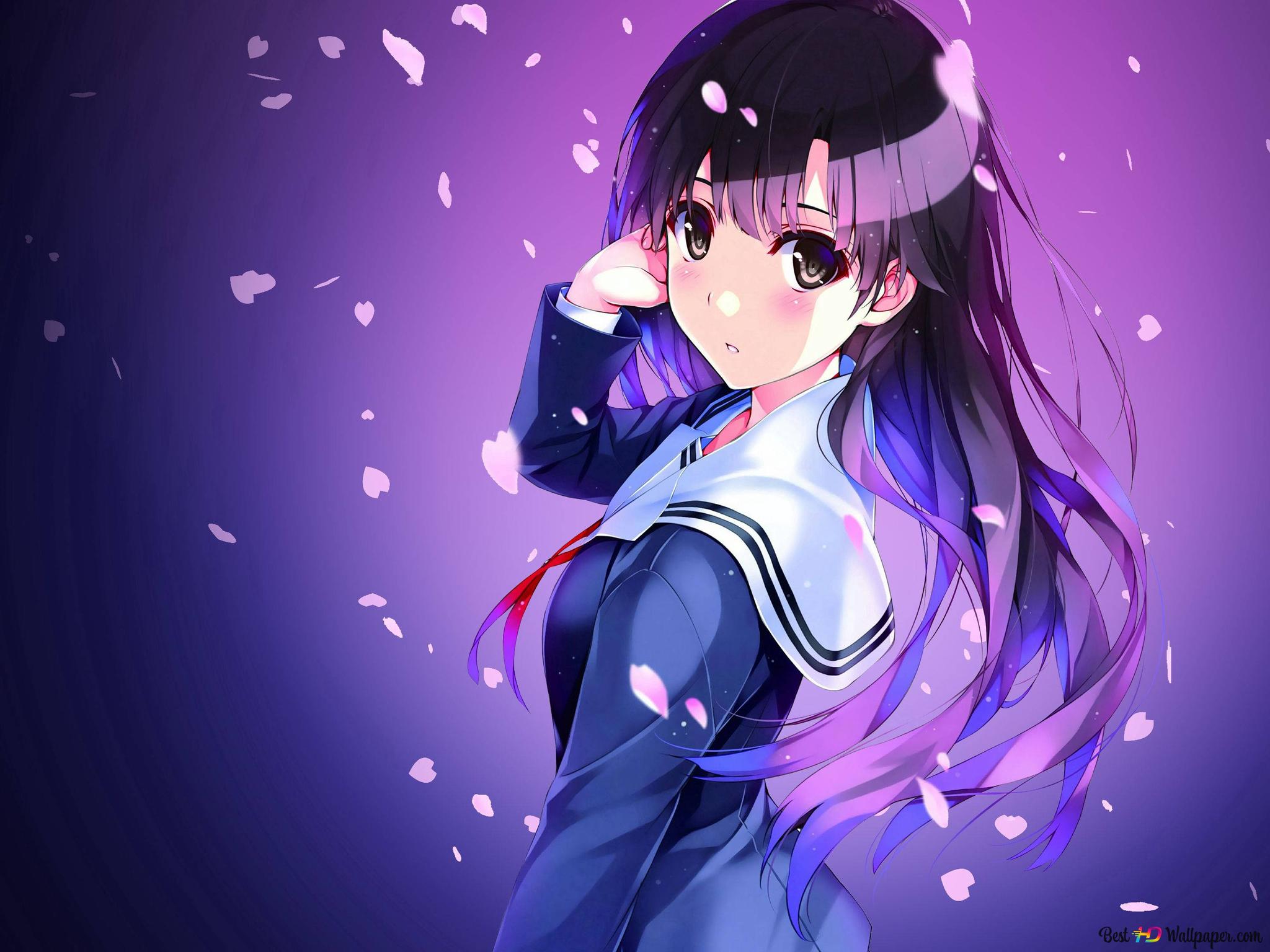 Anime Purple Background