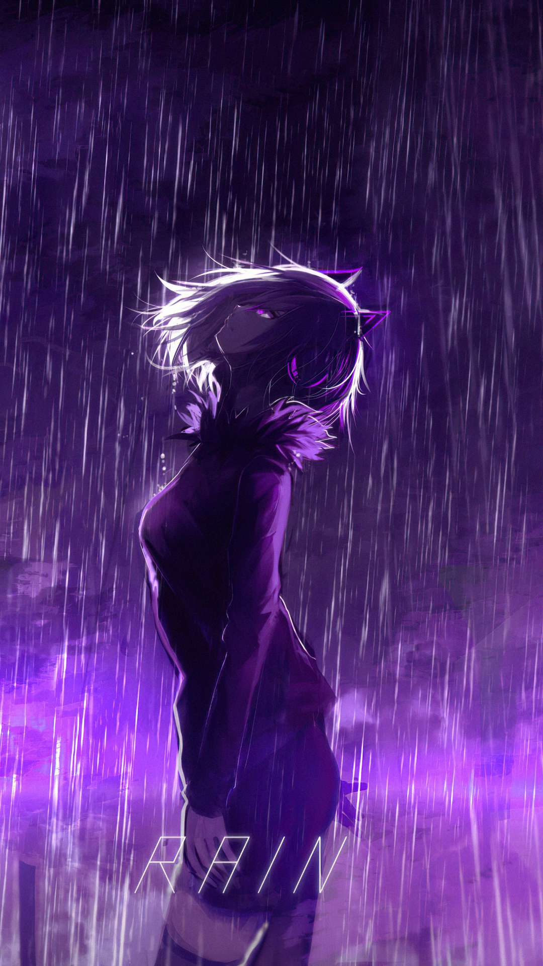 Anime Purple Background