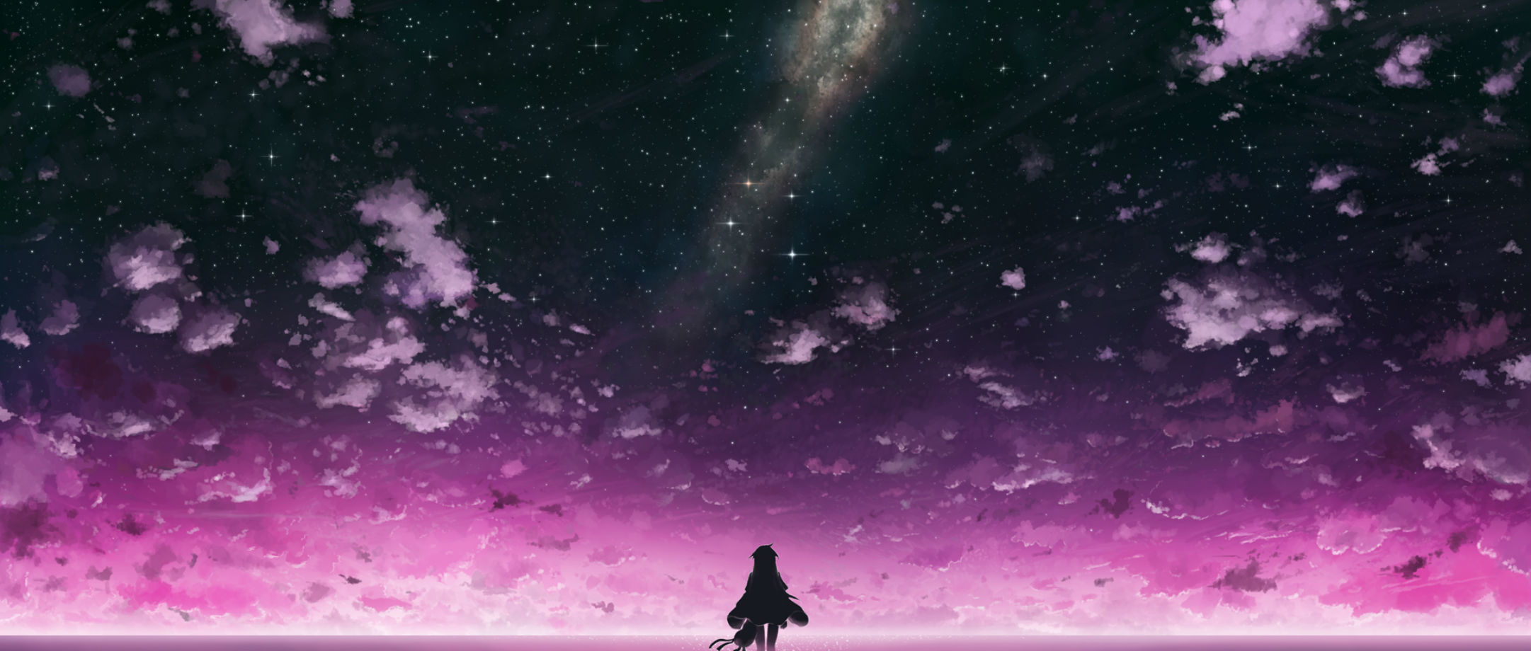 Anime Purple Background