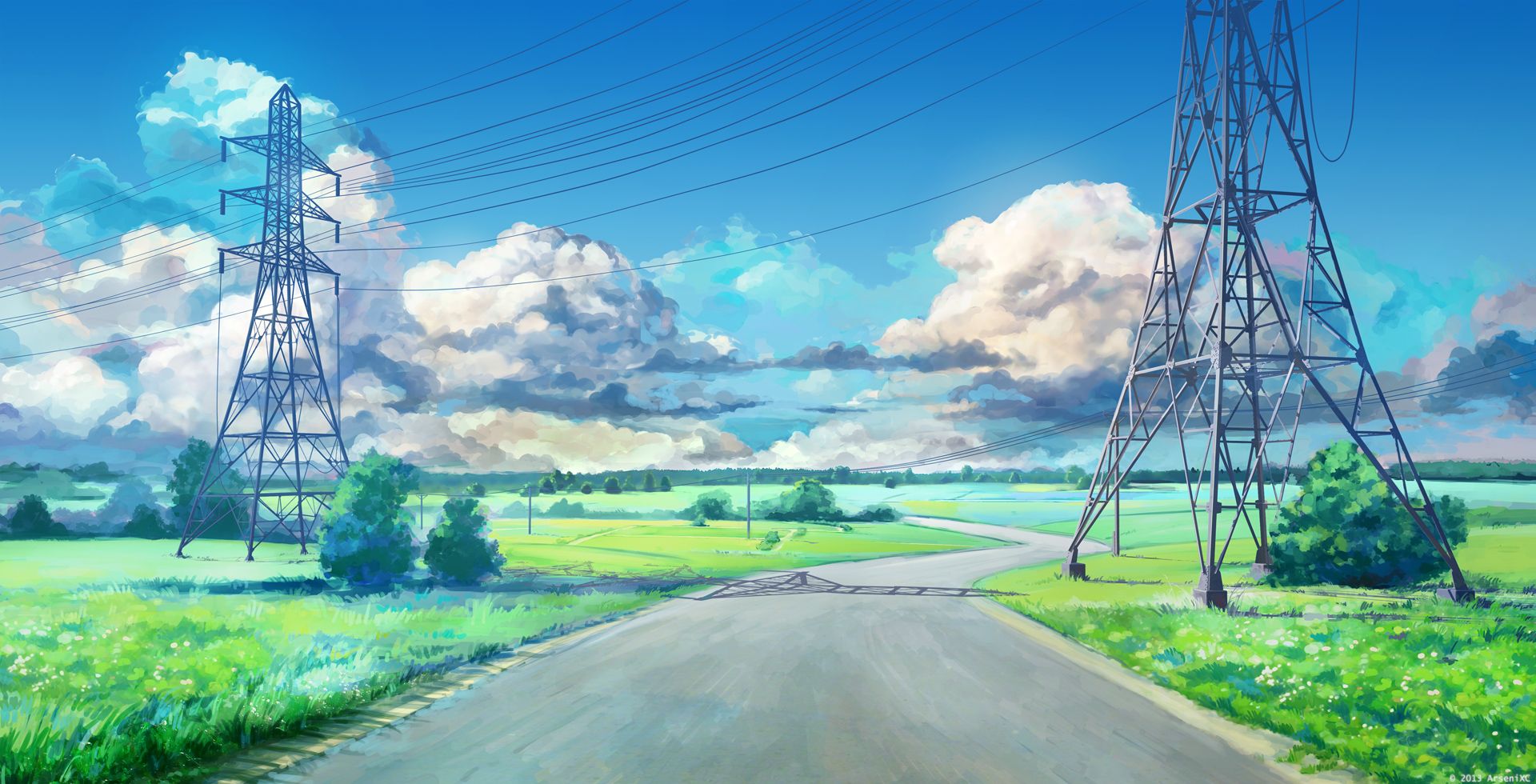 Anime Road Wallpapers