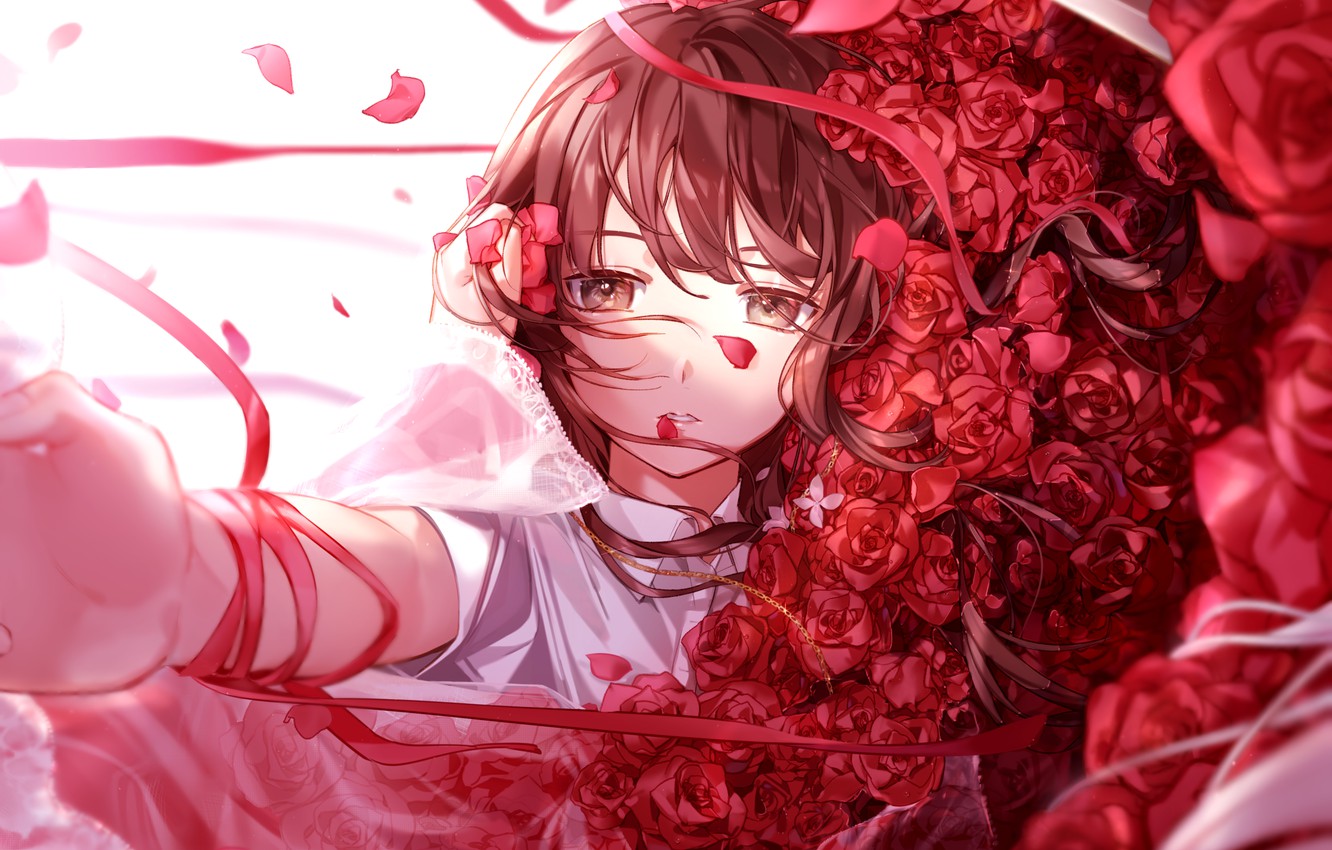 Anime Roses Background