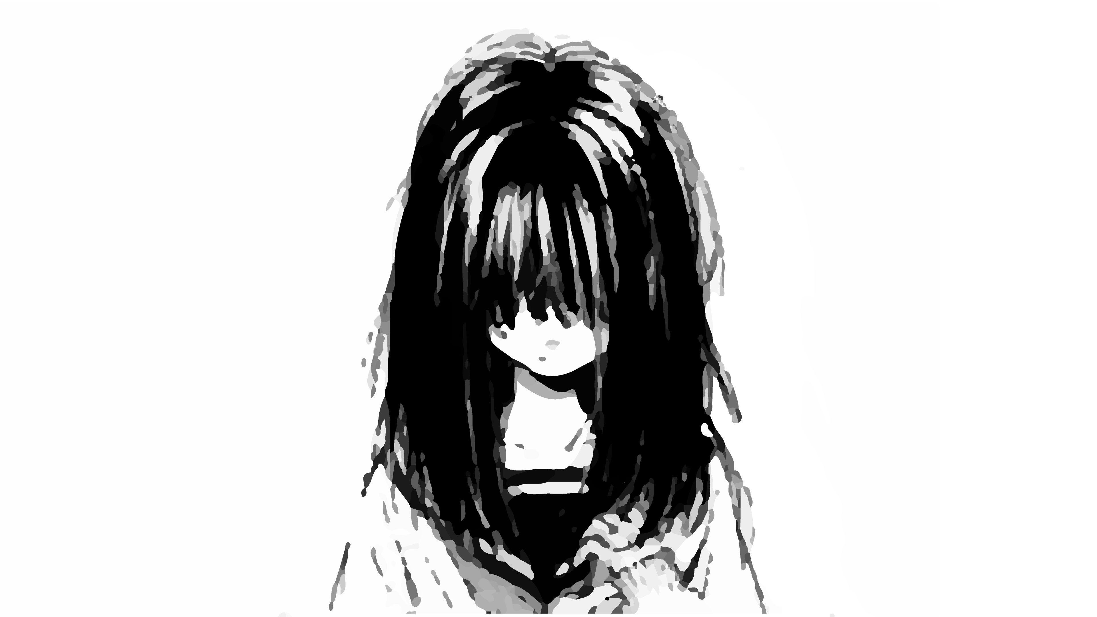 Anime Sad Black And White Wallpapers