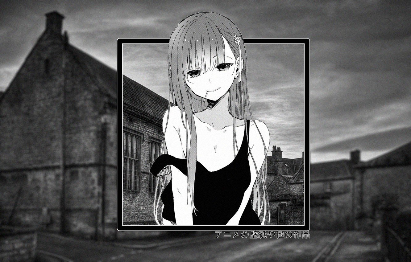 Anime Sad Black And White Wallpapers