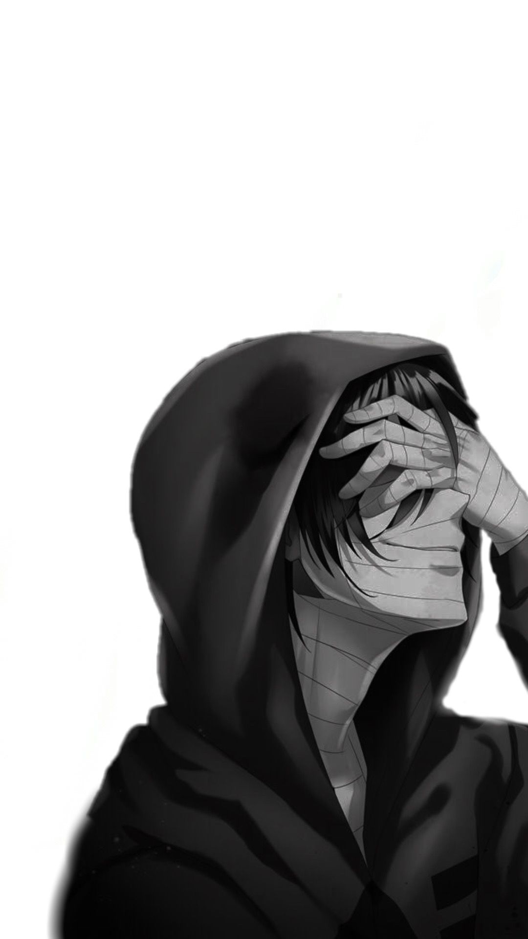 Anime Sad Black And White Wallpapers