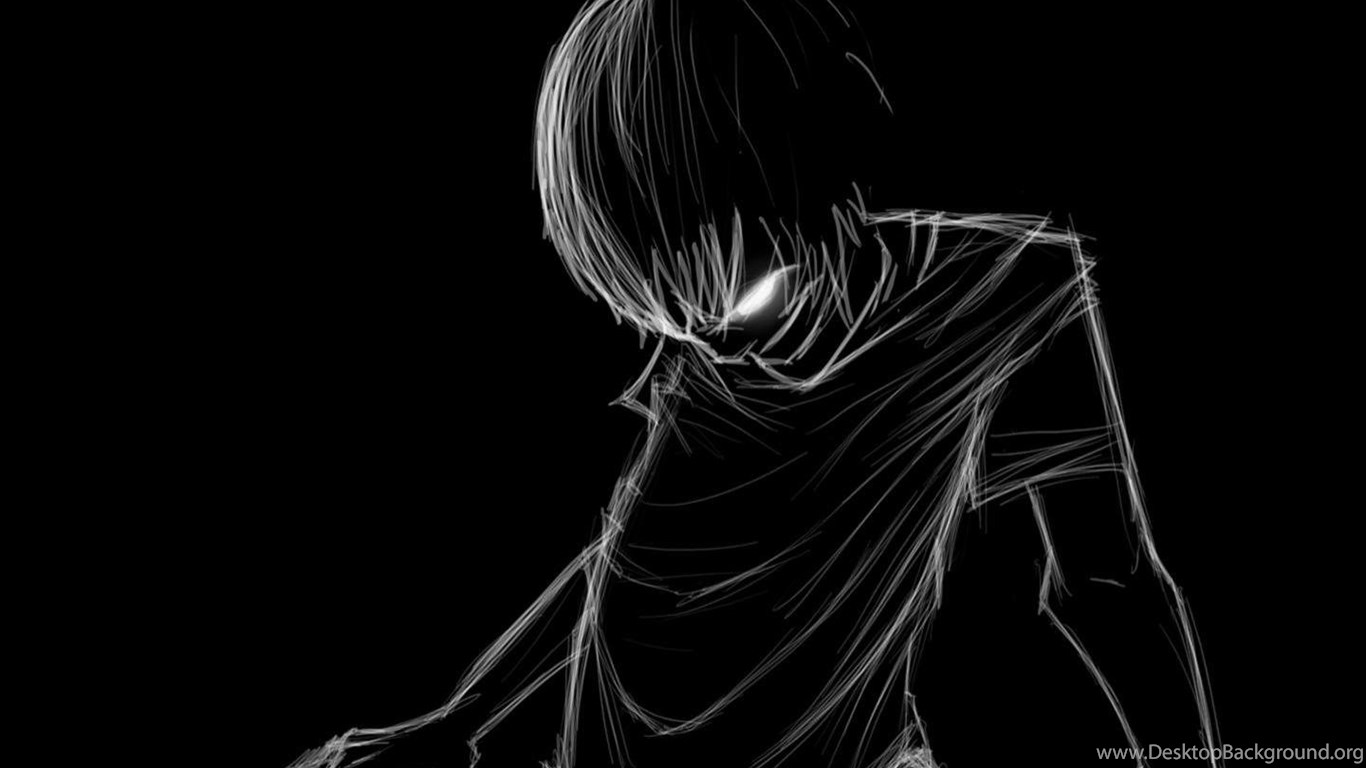 Anime Sad Black And White Wallpapers