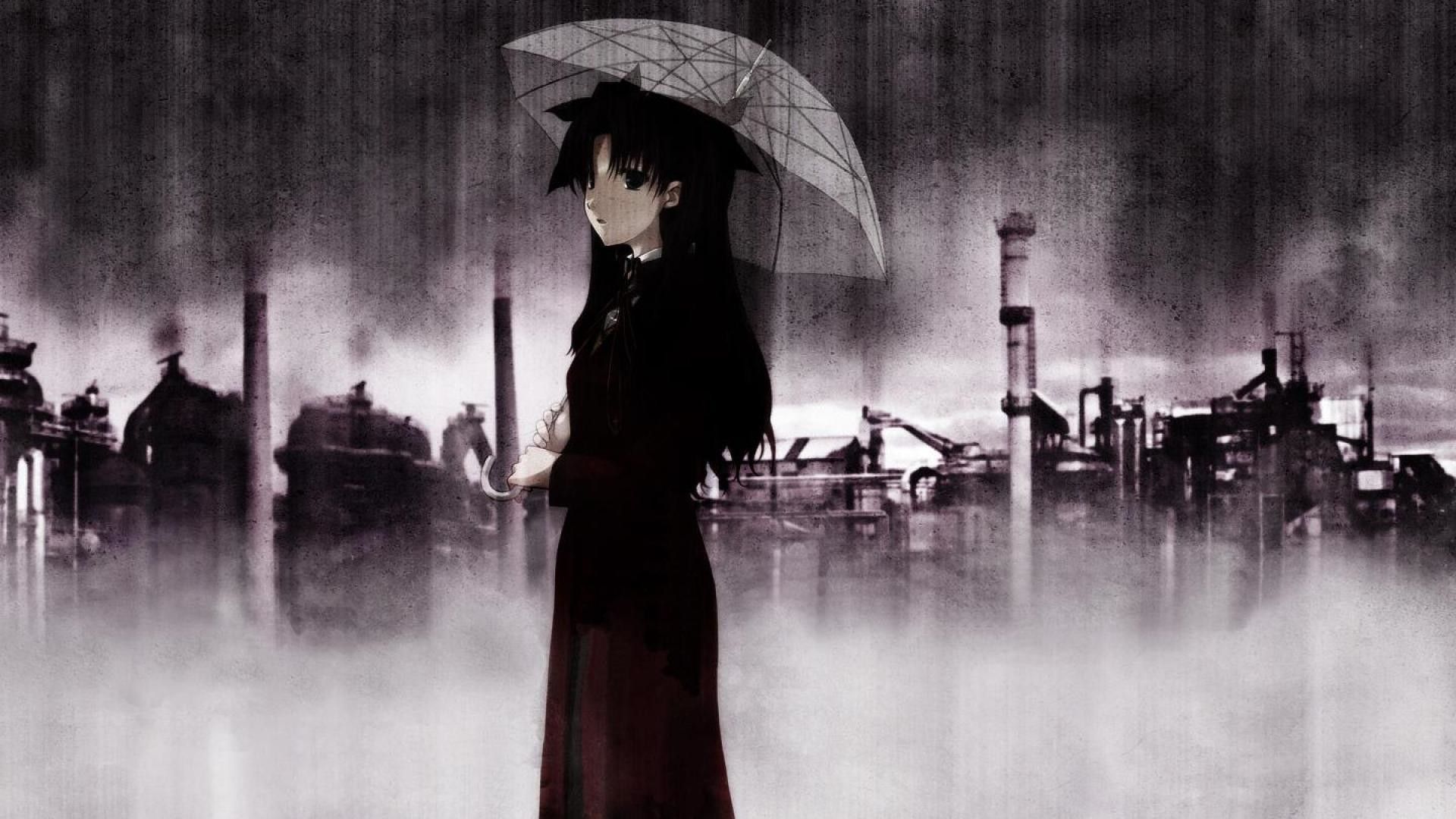 Anime Sad Rain Wallpapers