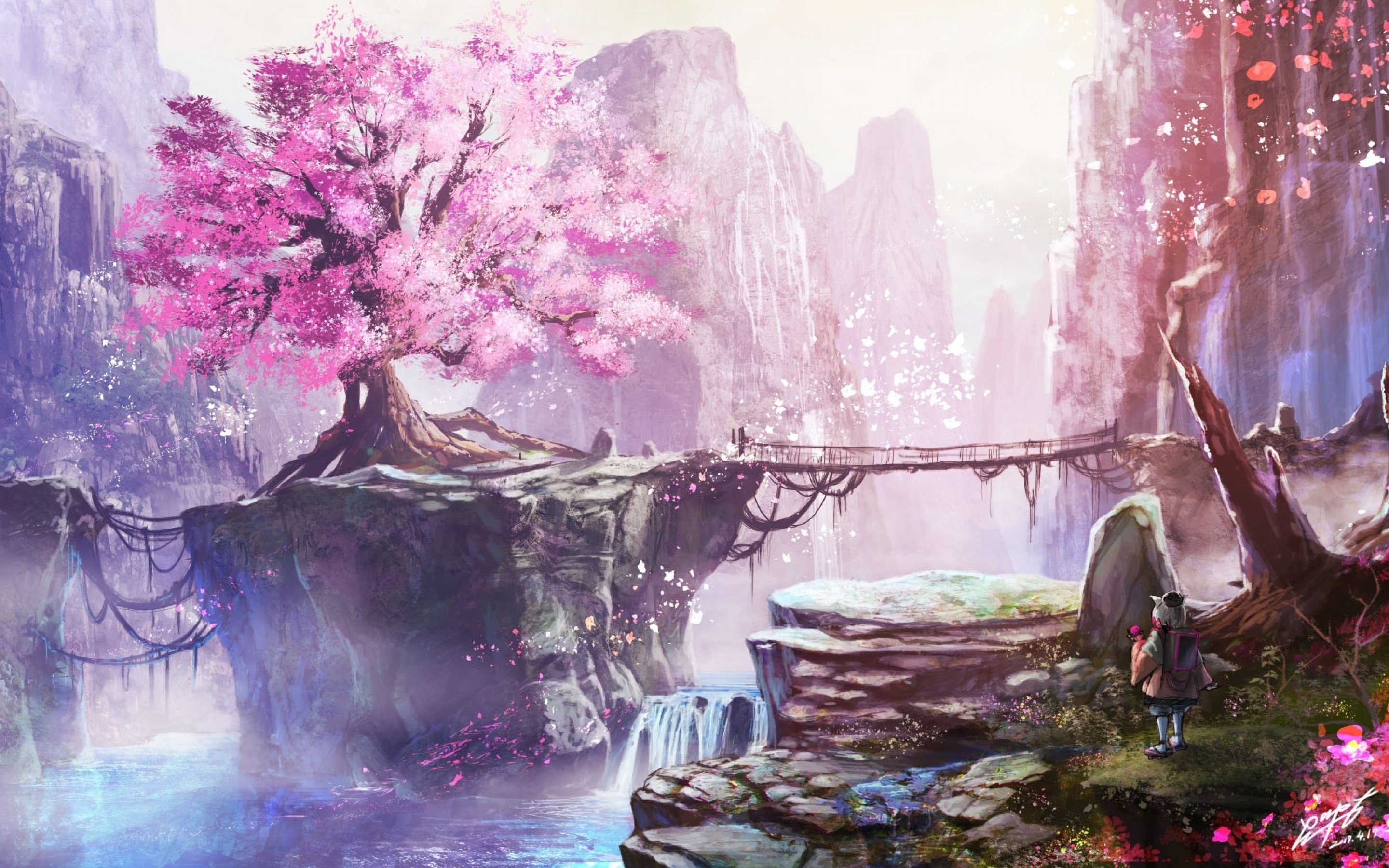 Anime Sakura Blossom Wallpapers