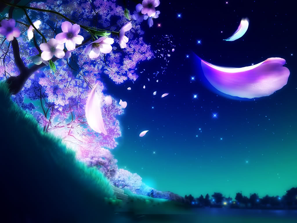 Anime Sakura Trees Hd Wallpapers