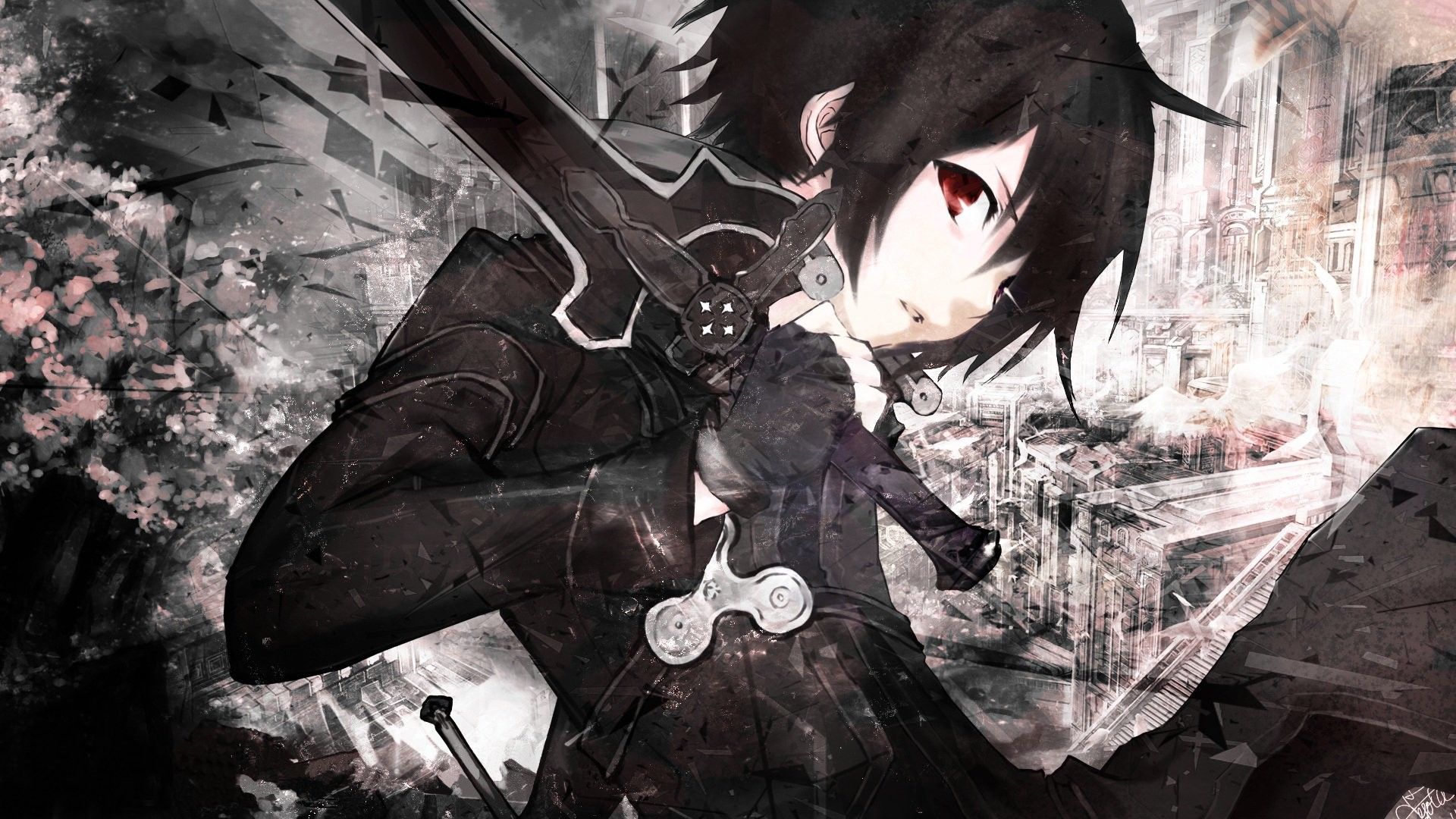 Anime Sao Kirito Dark Wallpapers