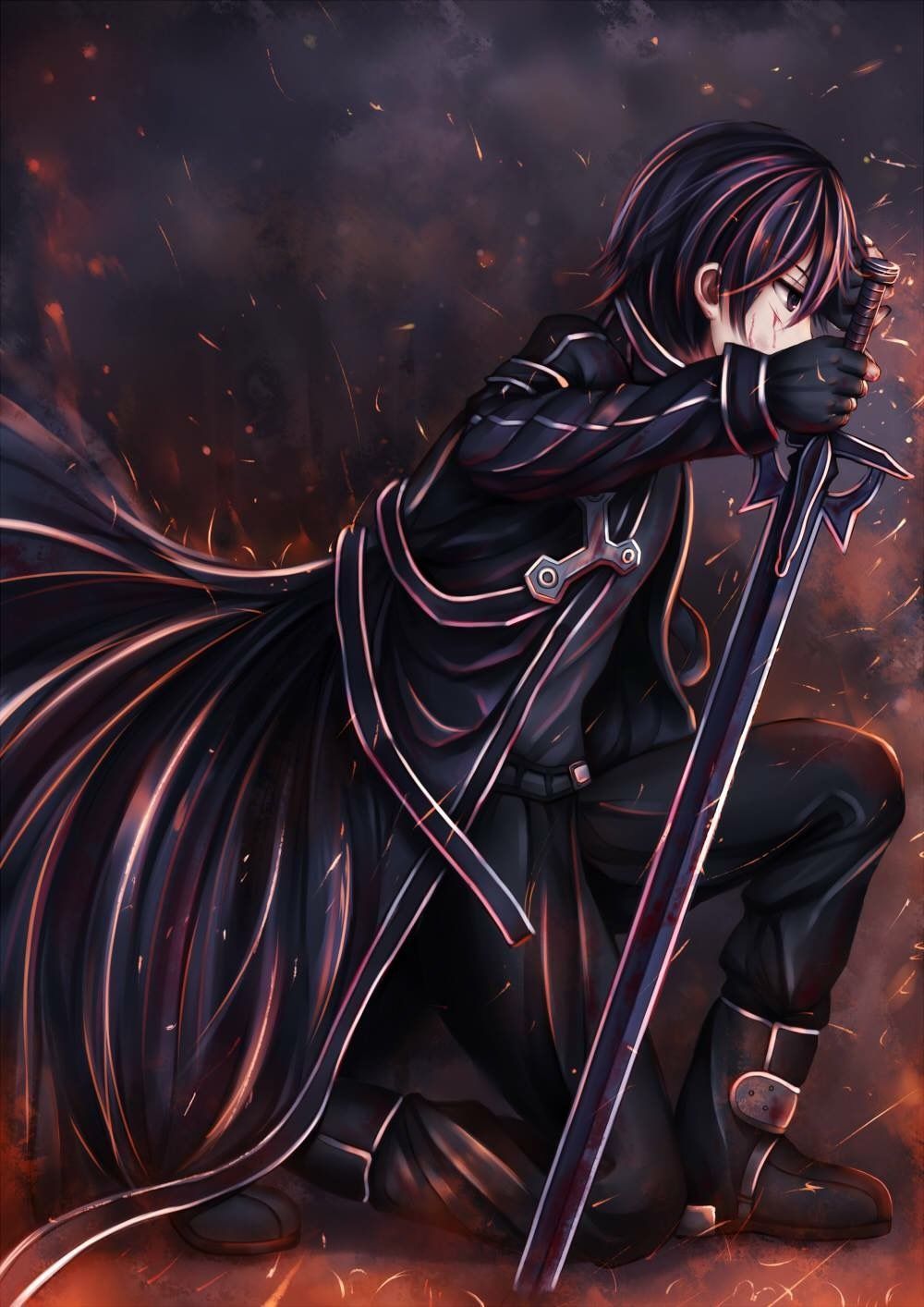 Anime Sao Kirito Dark Wallpapers