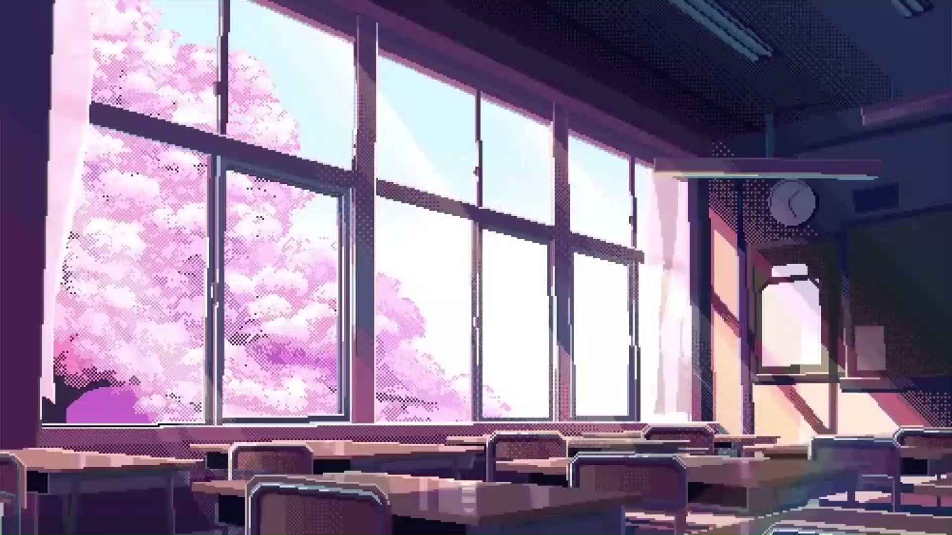 Anime School Hallway Wallpapers