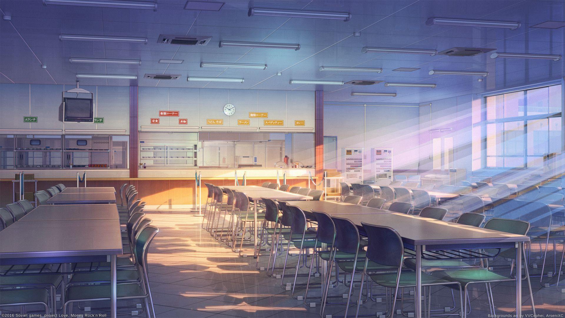 Anime School Scenery Wallpapers