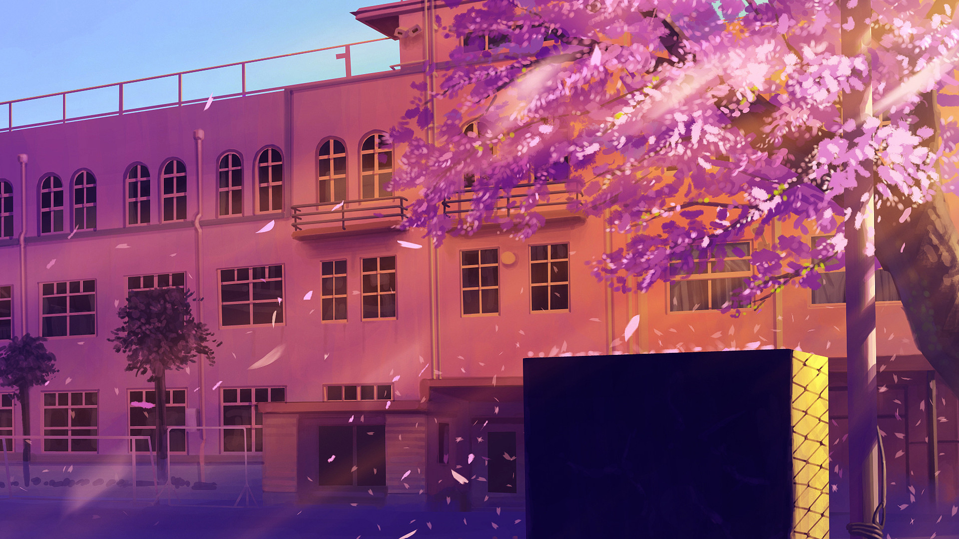 Anime School Scenery Wallpapers