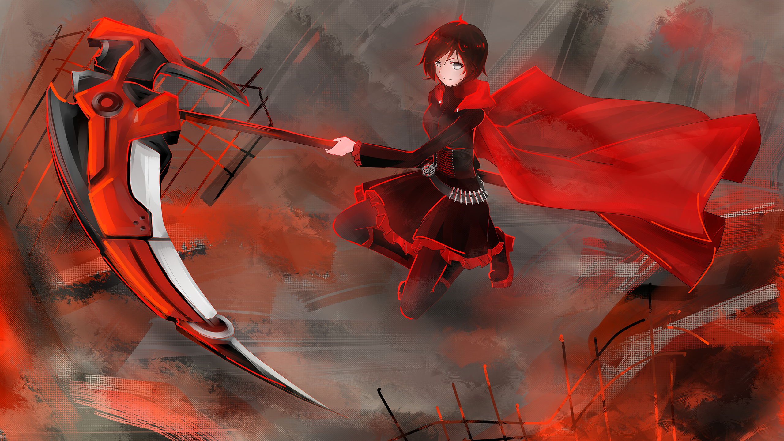 Anime Scythe Girl 2560X1440 Wallpapers