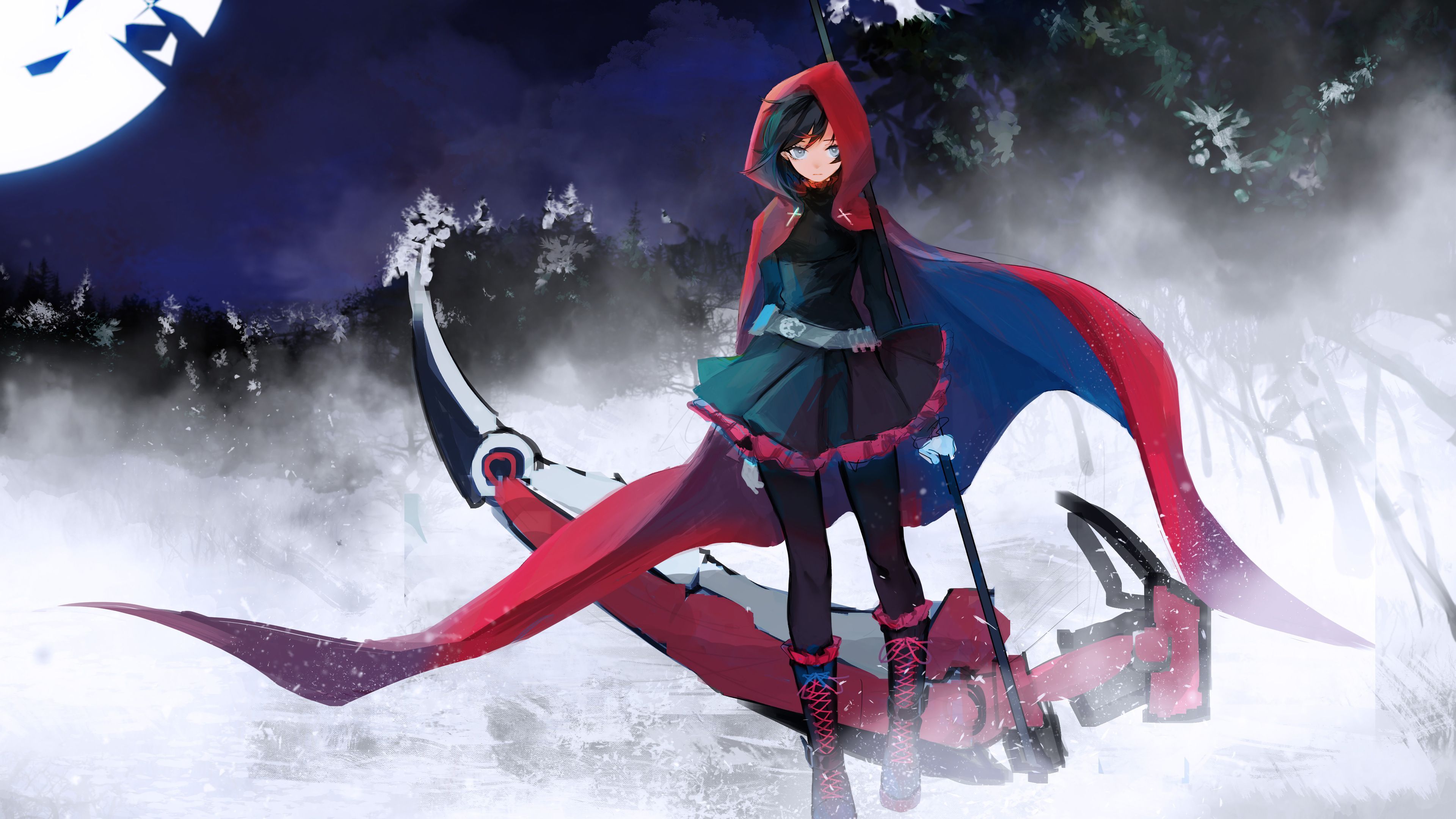 Anime Scythe Girl 2560X1440 Wallpapers