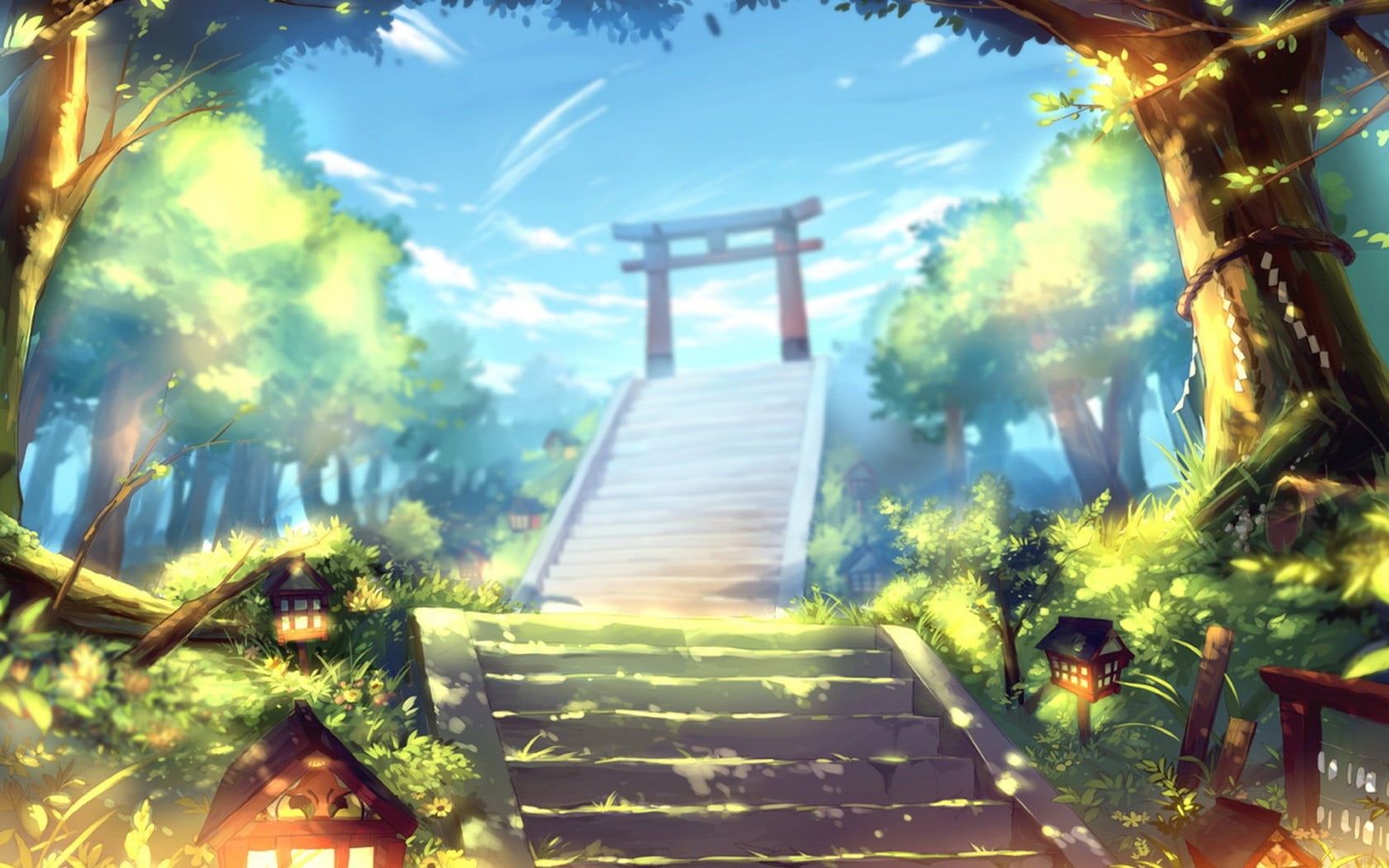 Anime Shrine Wallpapers