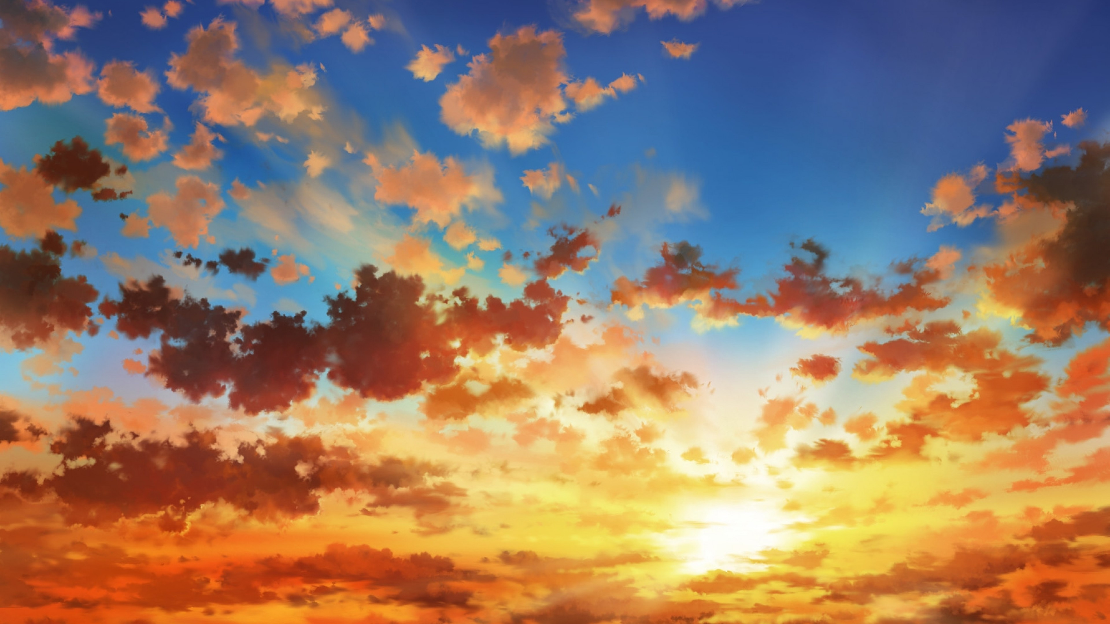 Anime Sky Sunset Wallpapers