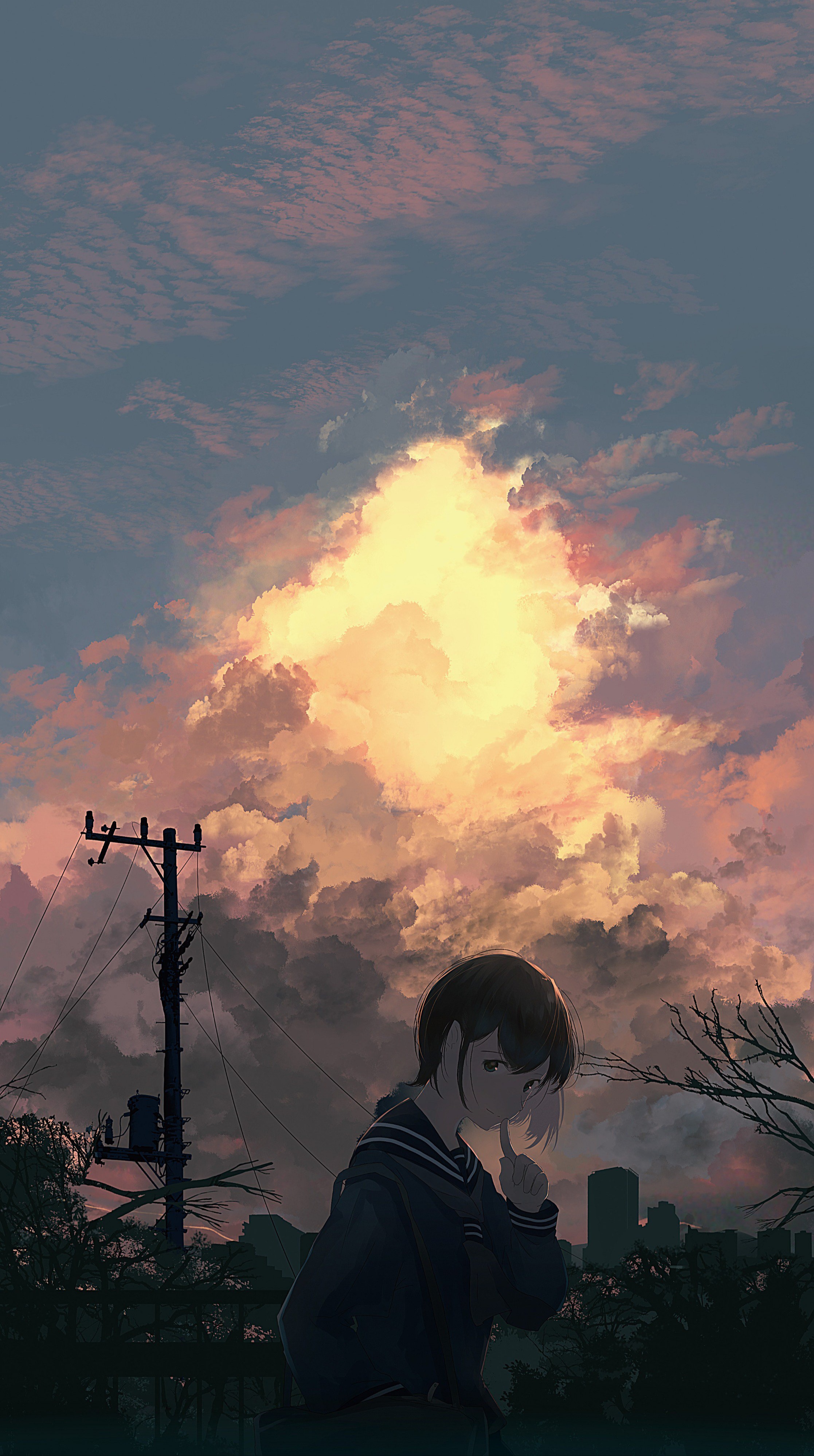 Anime Sky Sunset Wallpapers