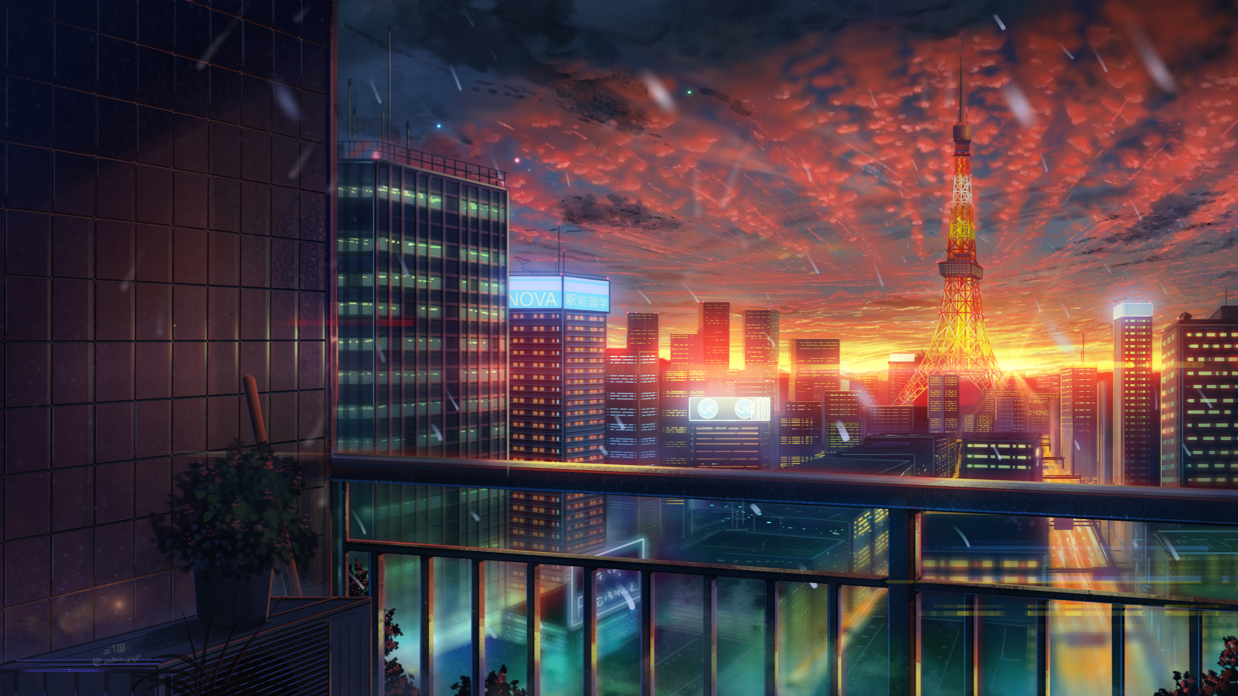 Anime Skyline Wallpapers