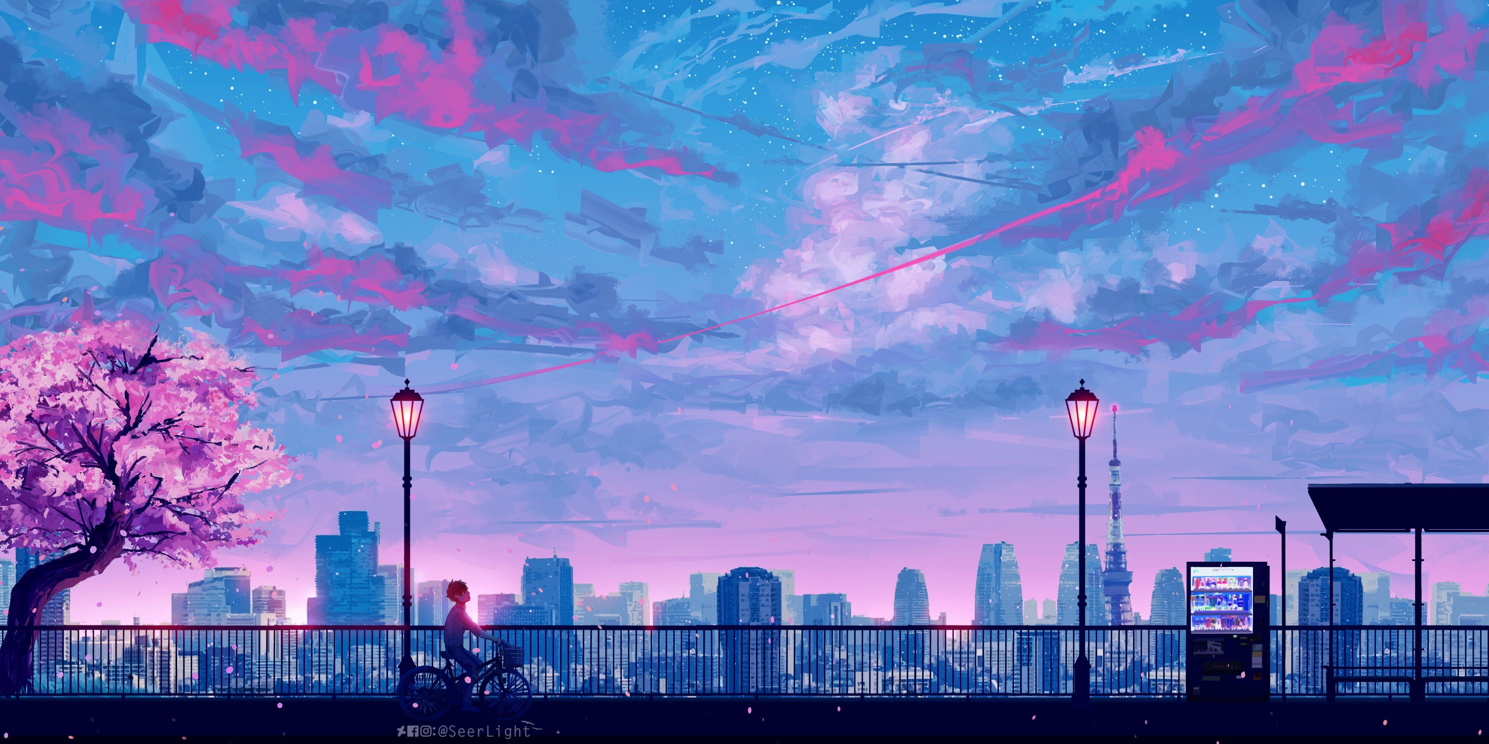 Anime Skyline Wallpapers