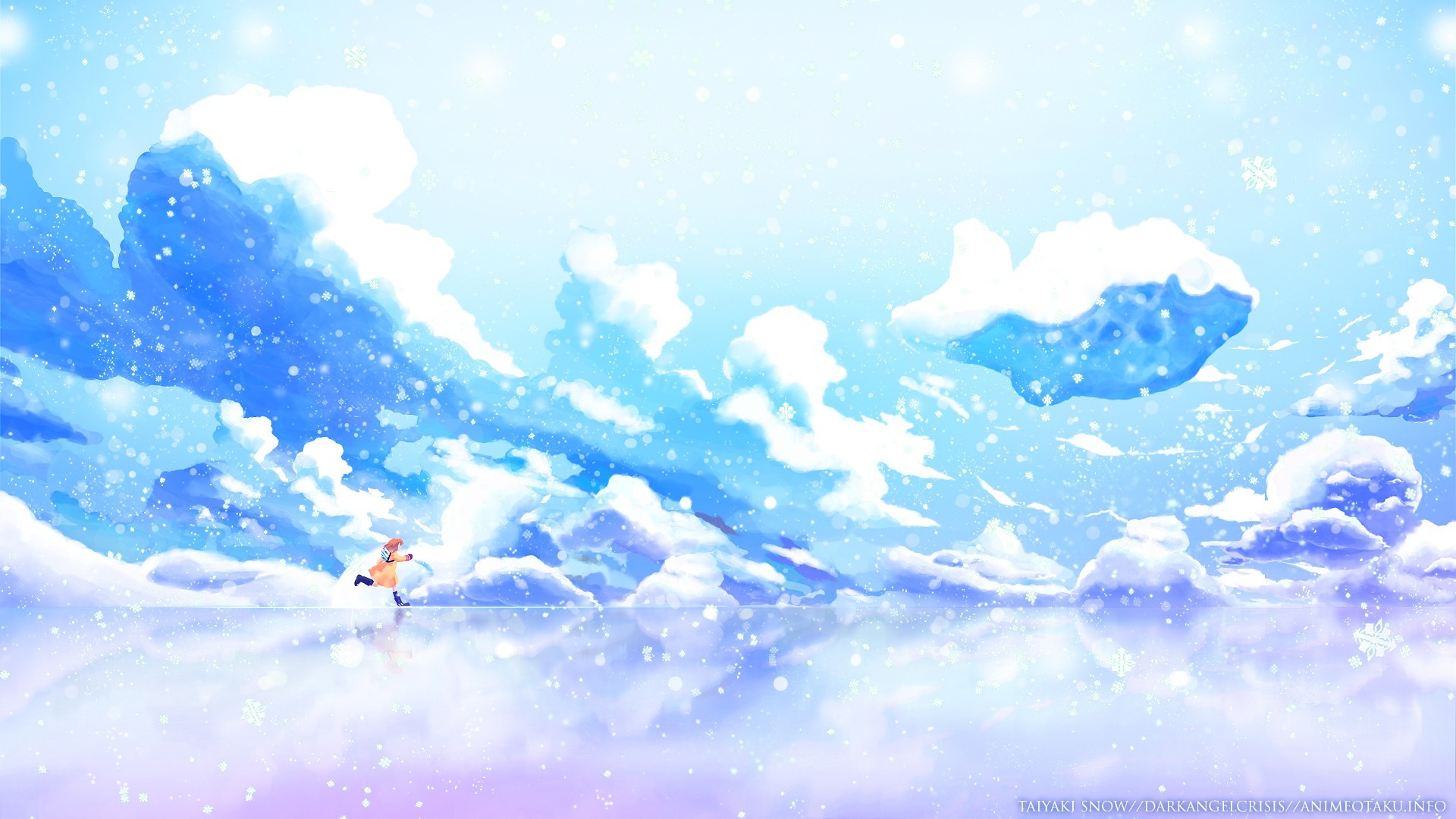 Anime Snow Scenery Wallpapers