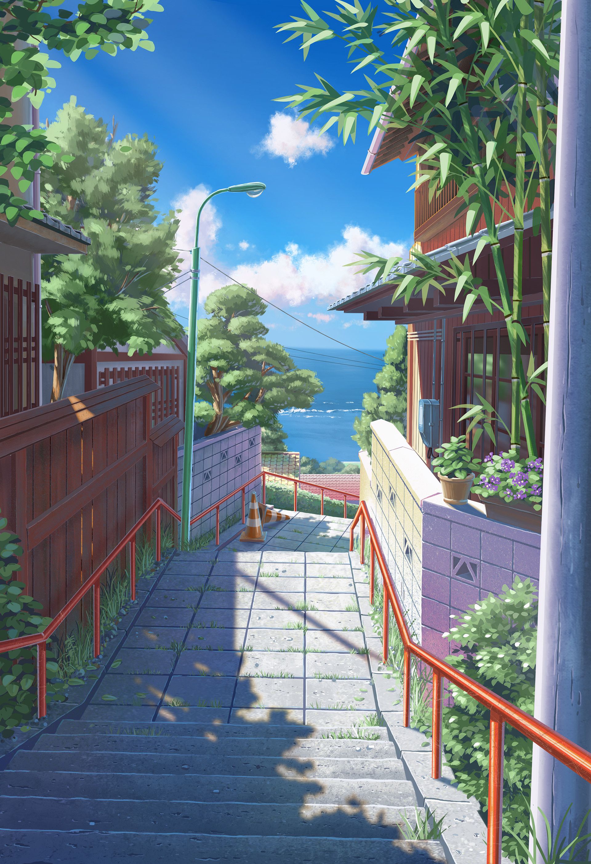 Anime Summer Scenery Wallpapers