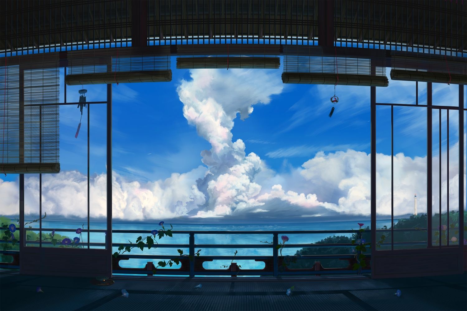 Anime Summer Scenery Wallpapers