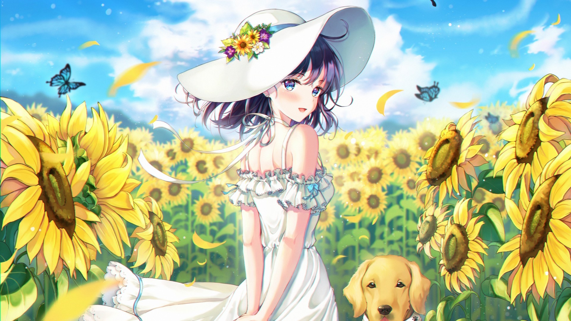 Anime Sunflower Wallpapers