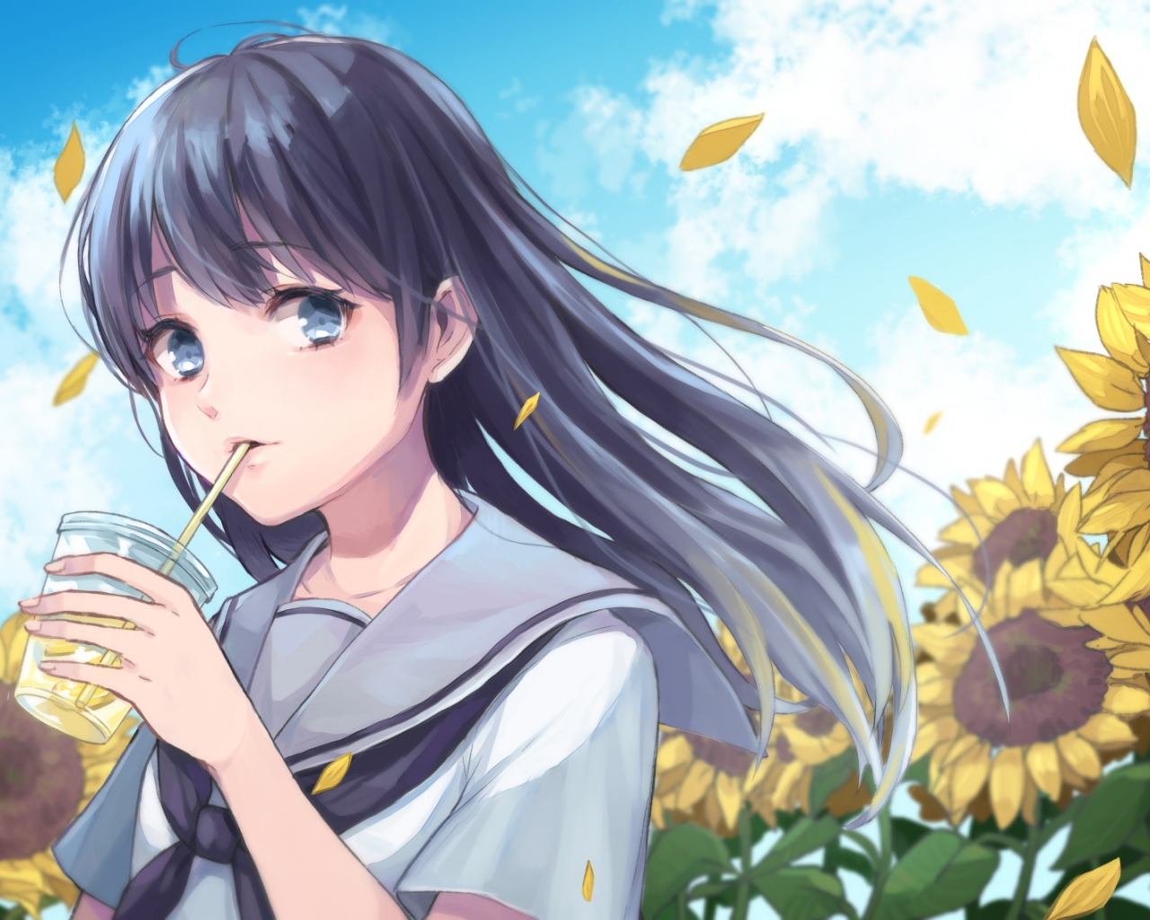 Anime Sunflower Wallpapers